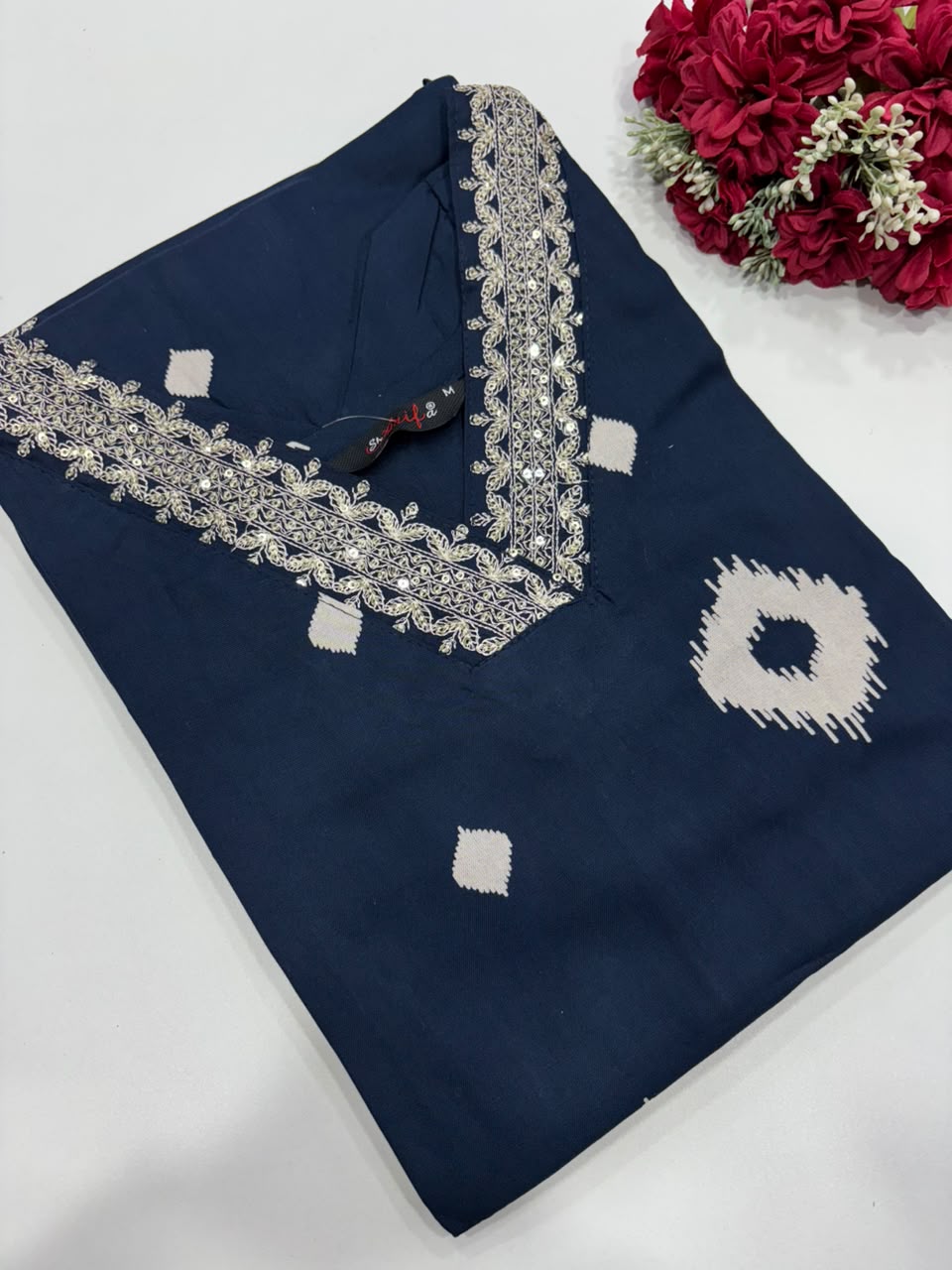 SS7694 Elegant Office Wear Rayon Kurti - Blue