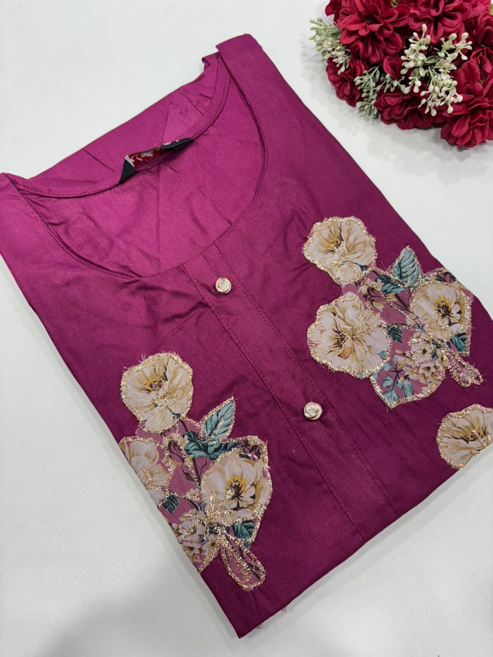 SS7698 Elegant Office Wear Rayon Kurti