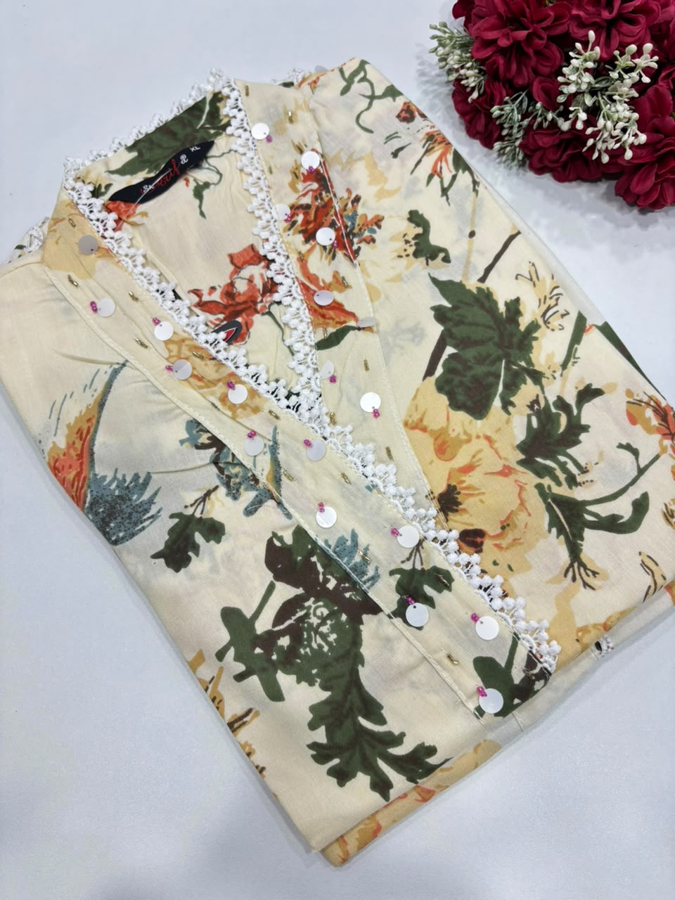 SS7705 Elegant Office Wear Rayon Kurti