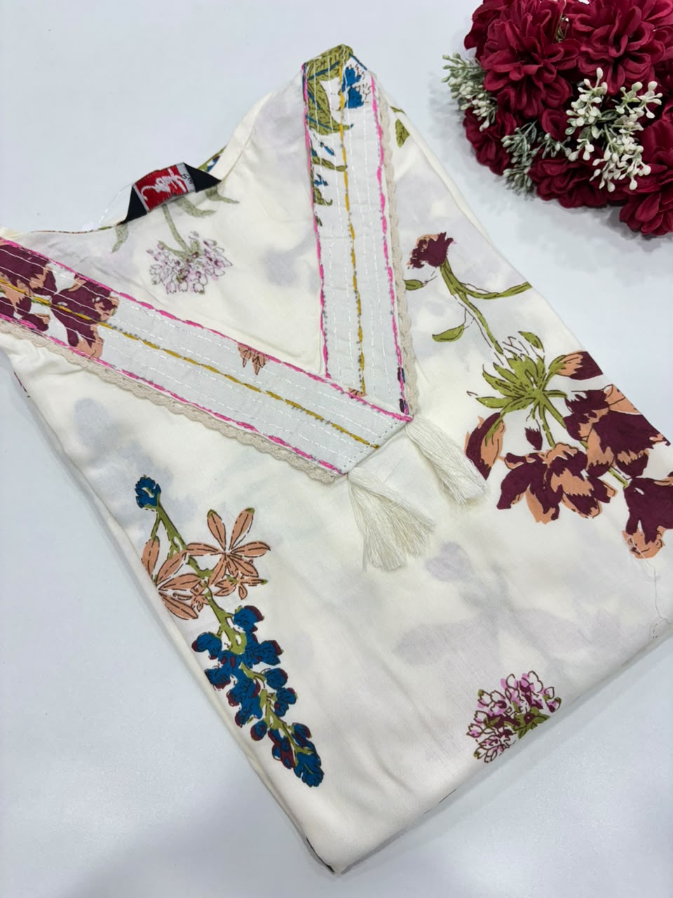 SS7702 Elegant Office Wear Rayon Kurti