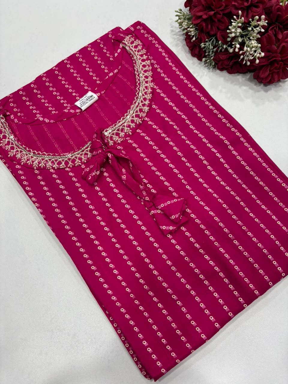 SS7704 Elegant Office Wear Rayon Kurti