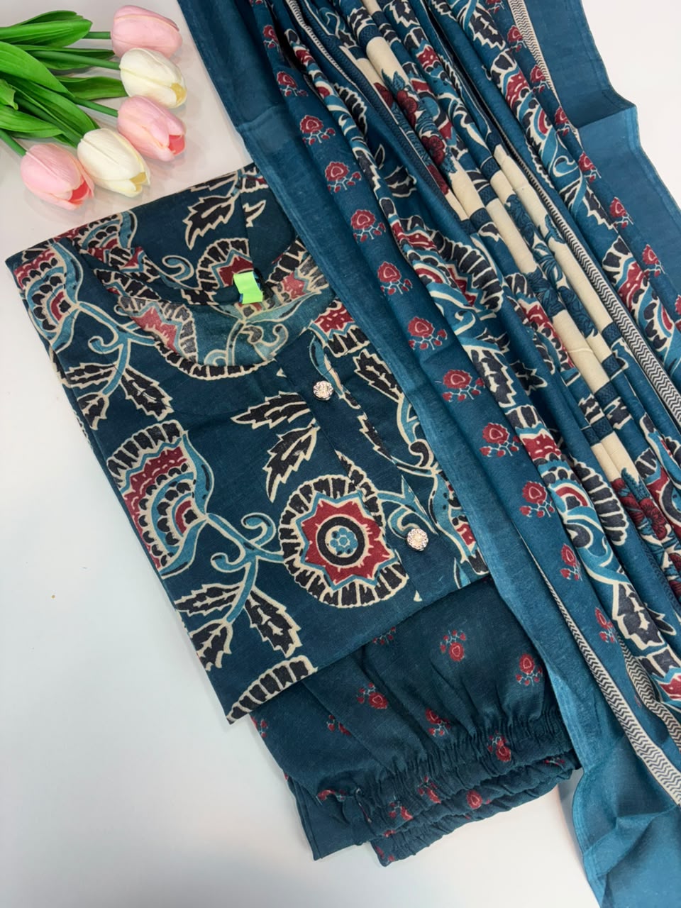 SS7723 Women’s Blended Cotton Salwar Set