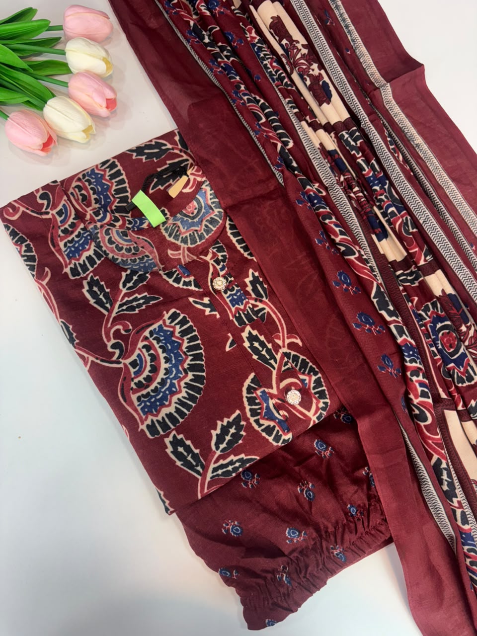 SS7722 Women’s Blended Cotton Salwar Set