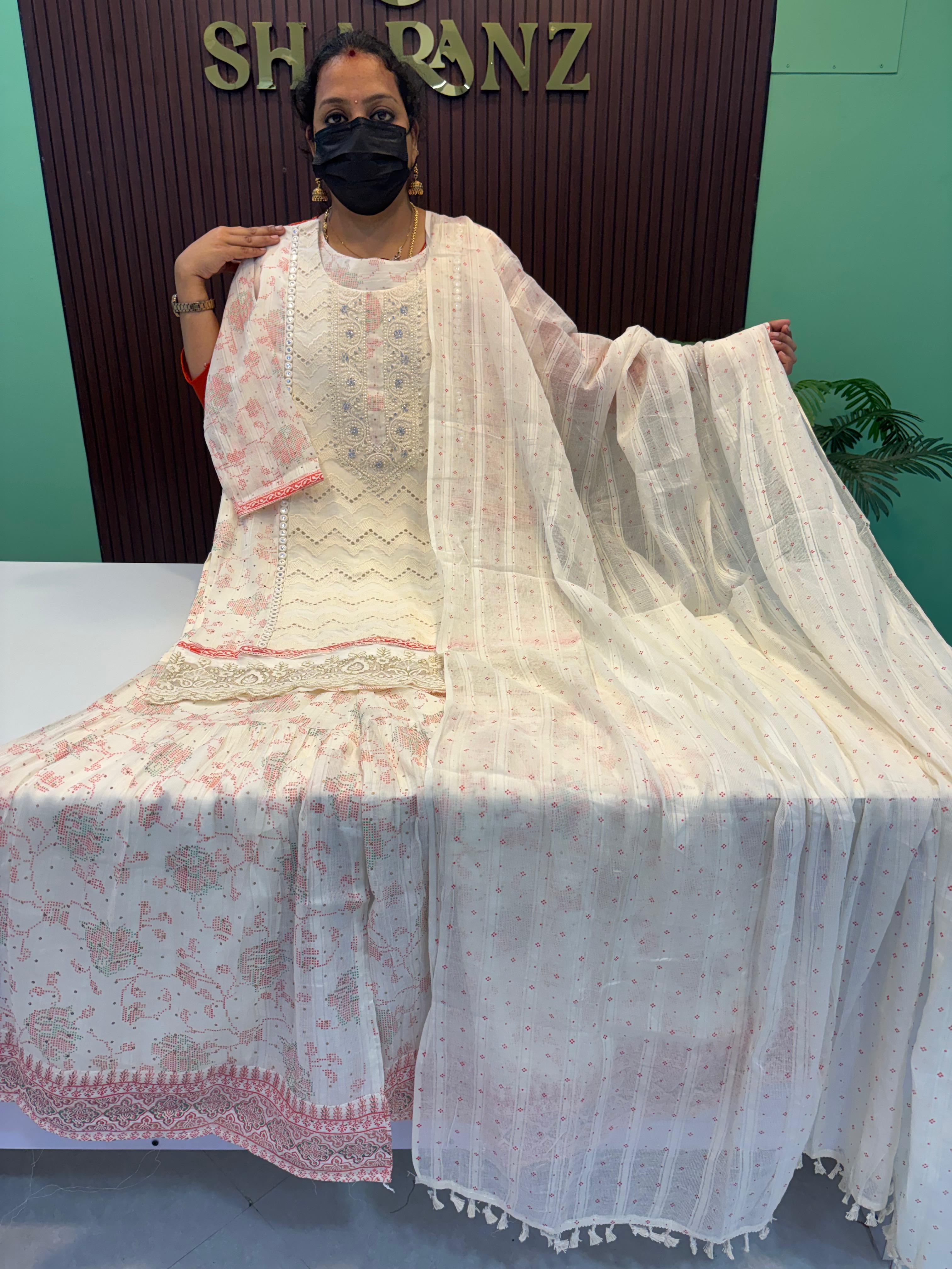Mul Cotton Sharara Suit
