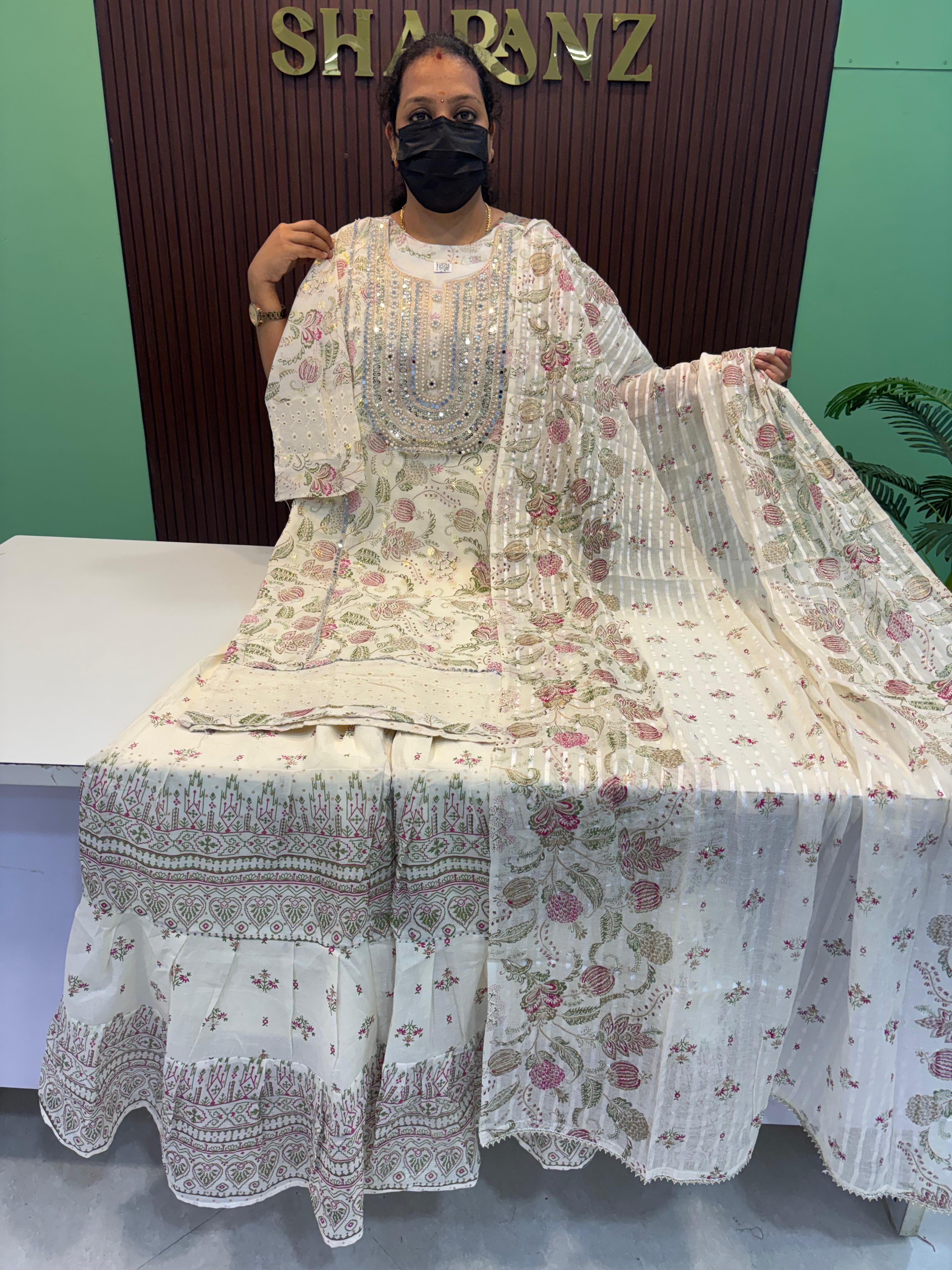 Mul Cotton Sharara Suit