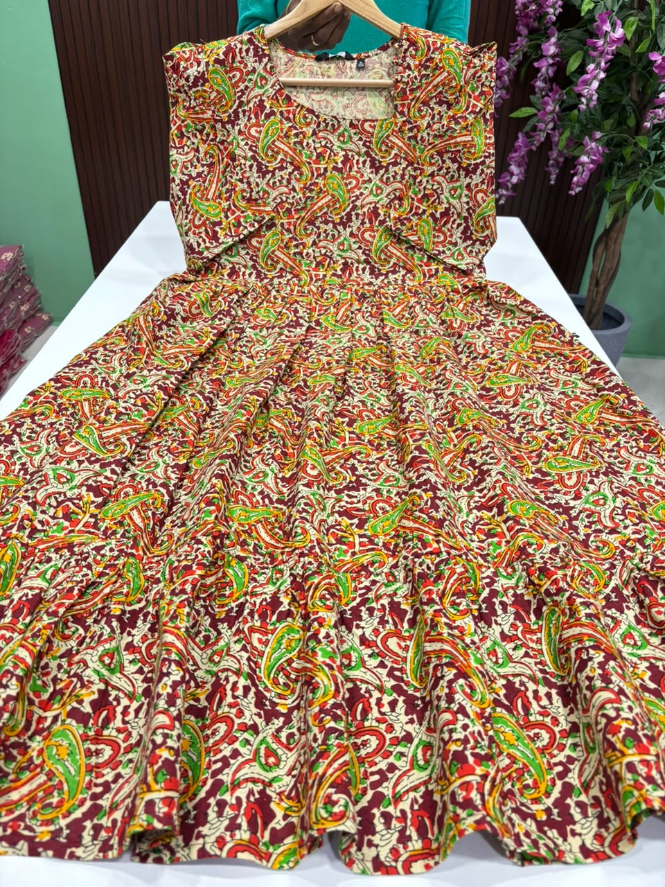 SS7763 Cotton 2 tiered Frock