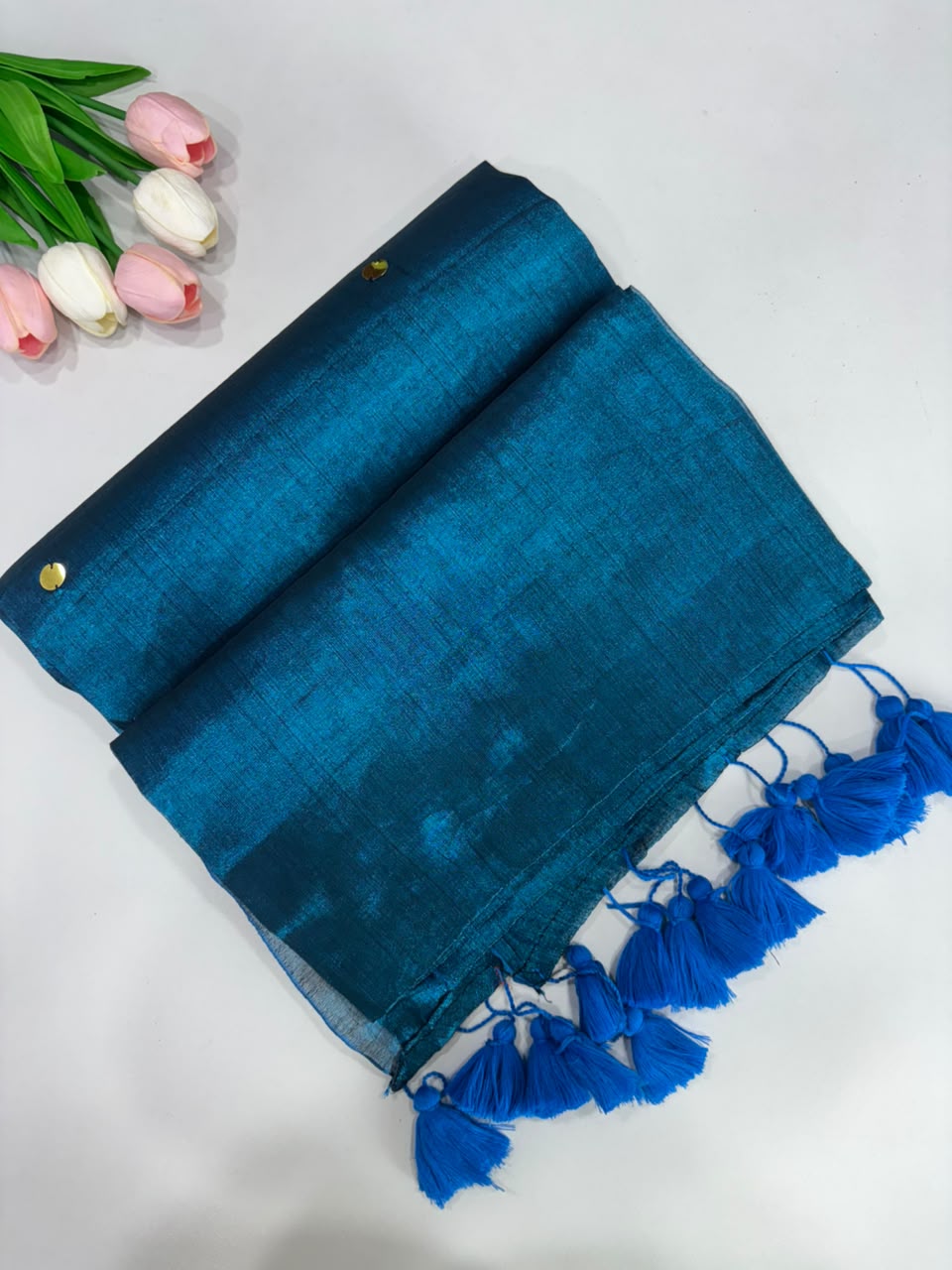 SS7780 Mul Tissue With Gini Work - RAMA BLUE