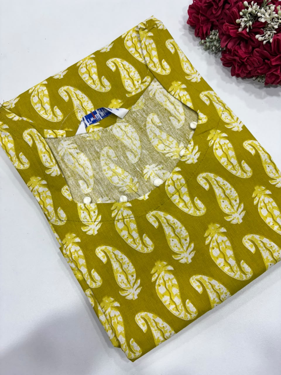SS7831 Kalamkari Printed Cotton Kurti