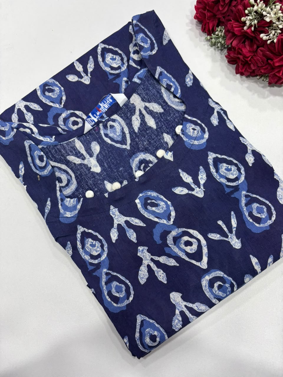 SS7833 Kalamkari Printed Cotton Kurti