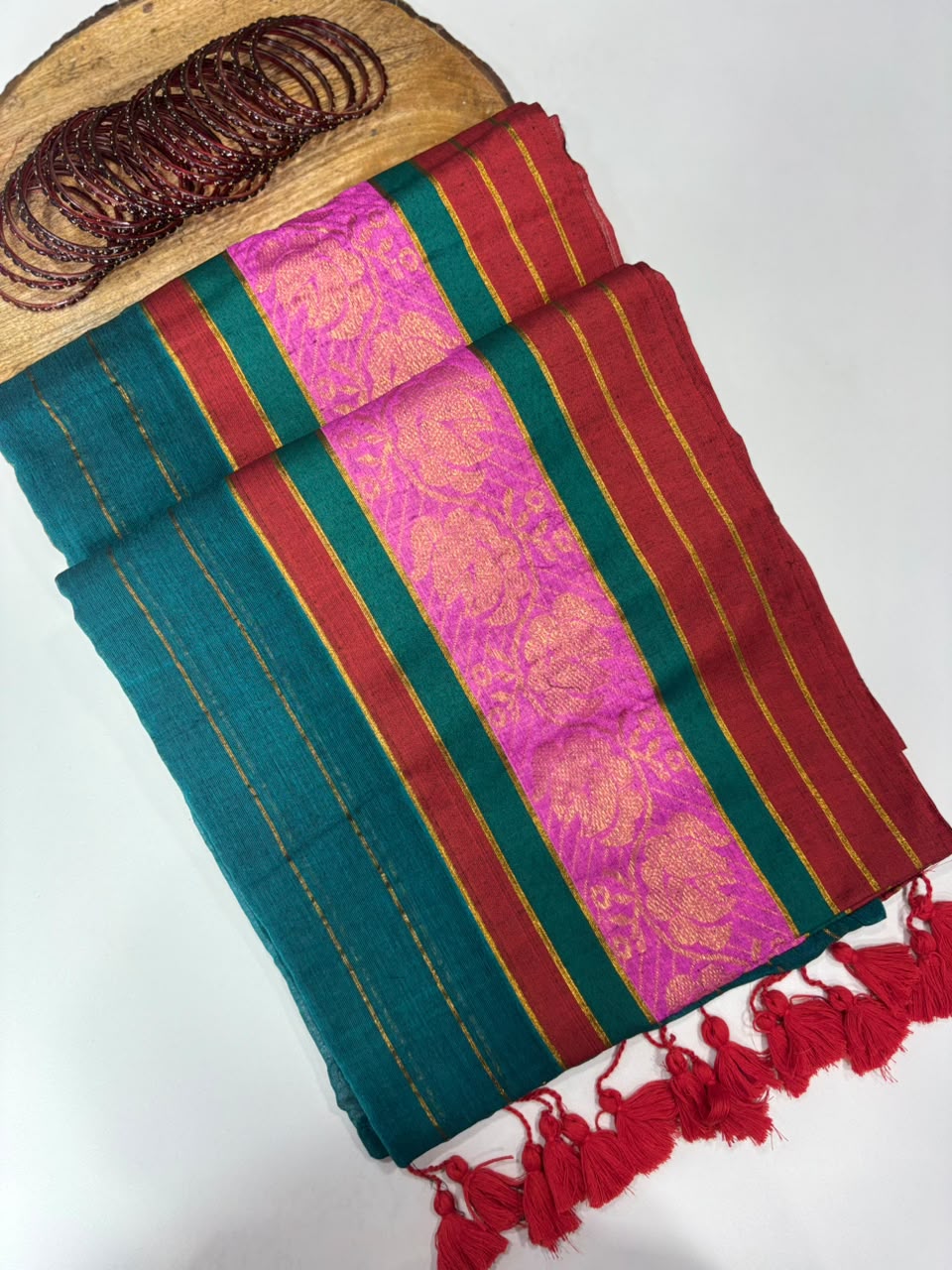 SS7817 Premium Mul Cotton Saree with Kanchi Border