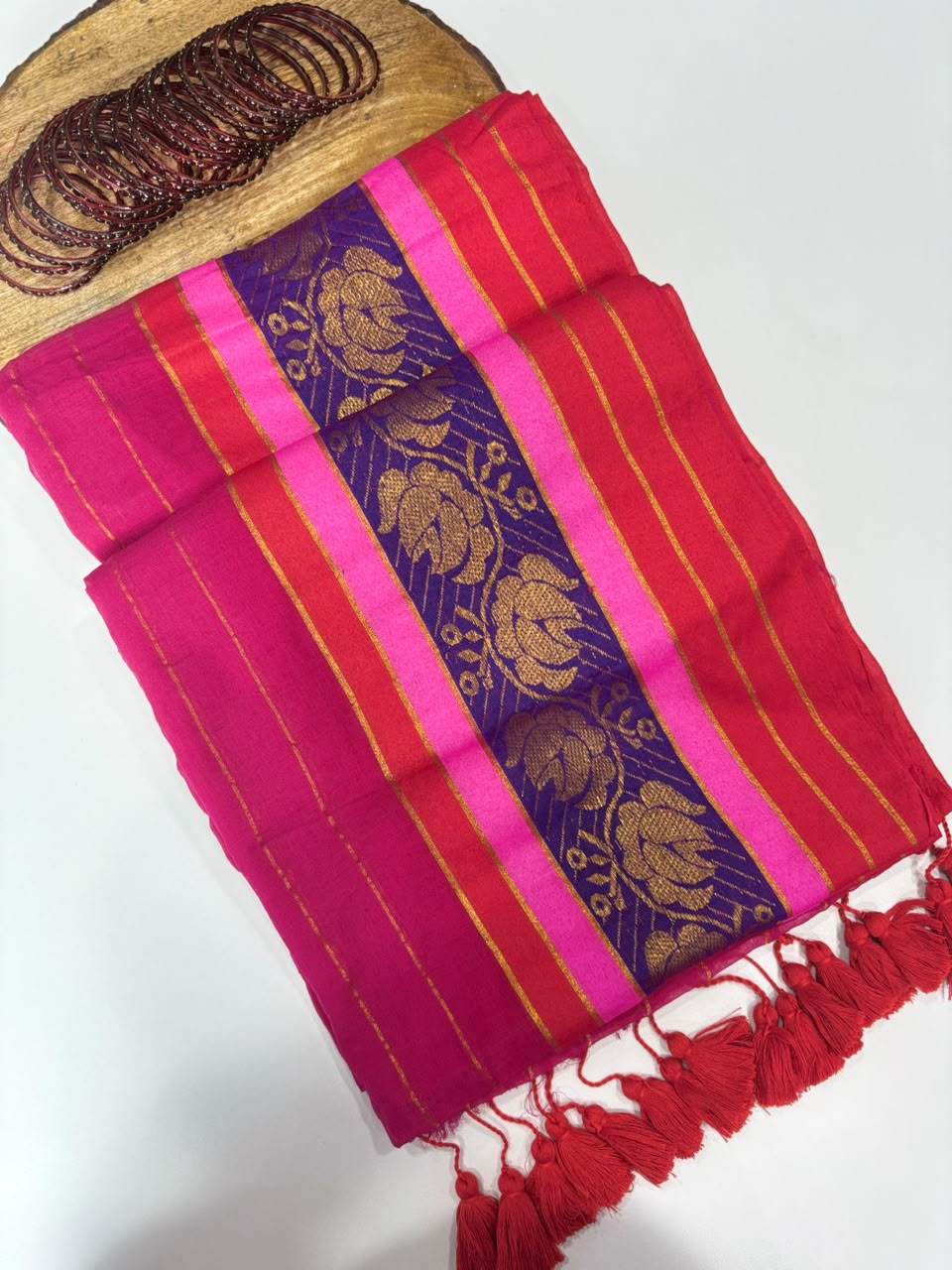 SS7818 Premium Mul Cotton Saree with Kanchi Border