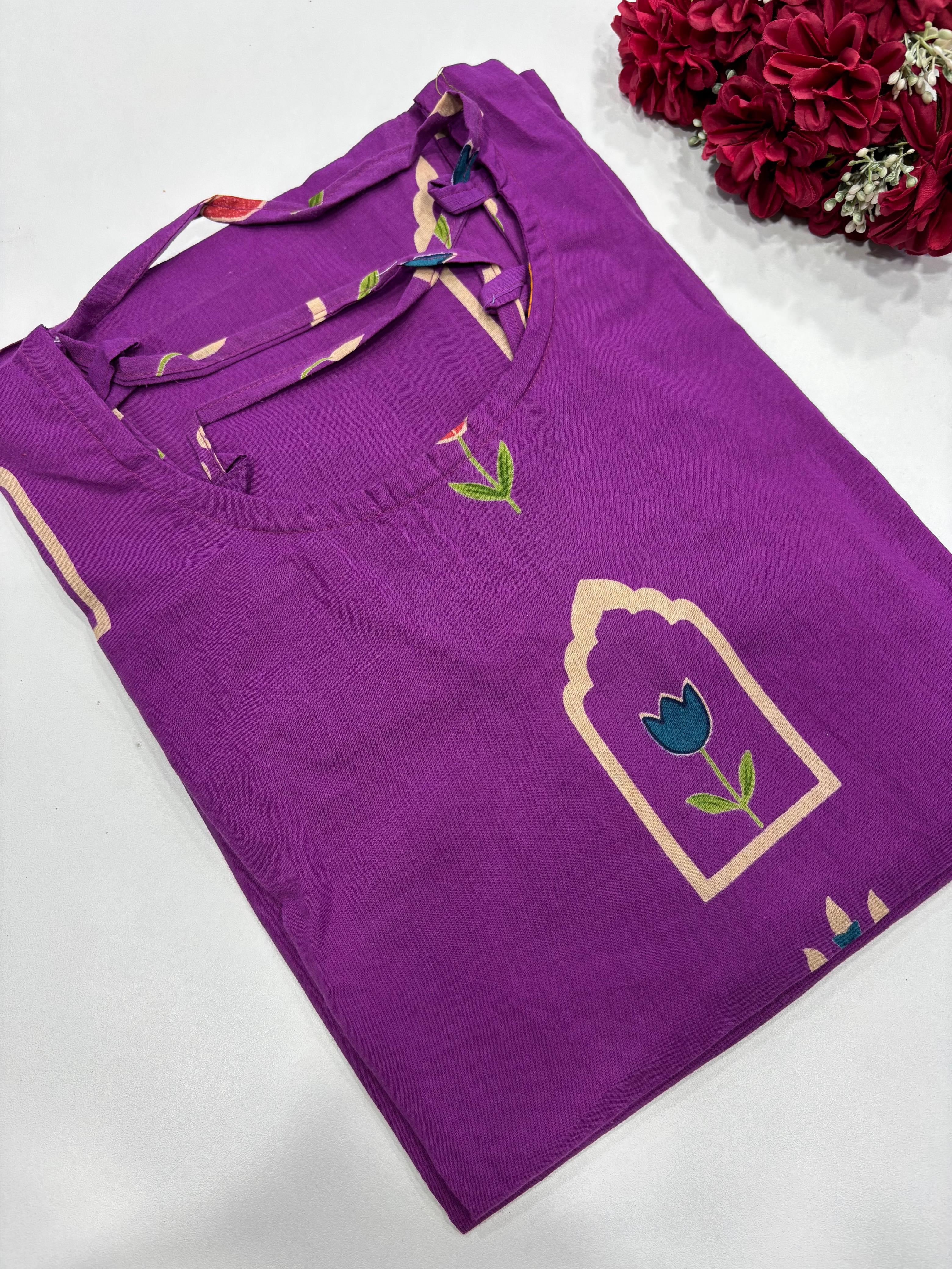 SS7911 Trendy Ethnic Cotton Kurti