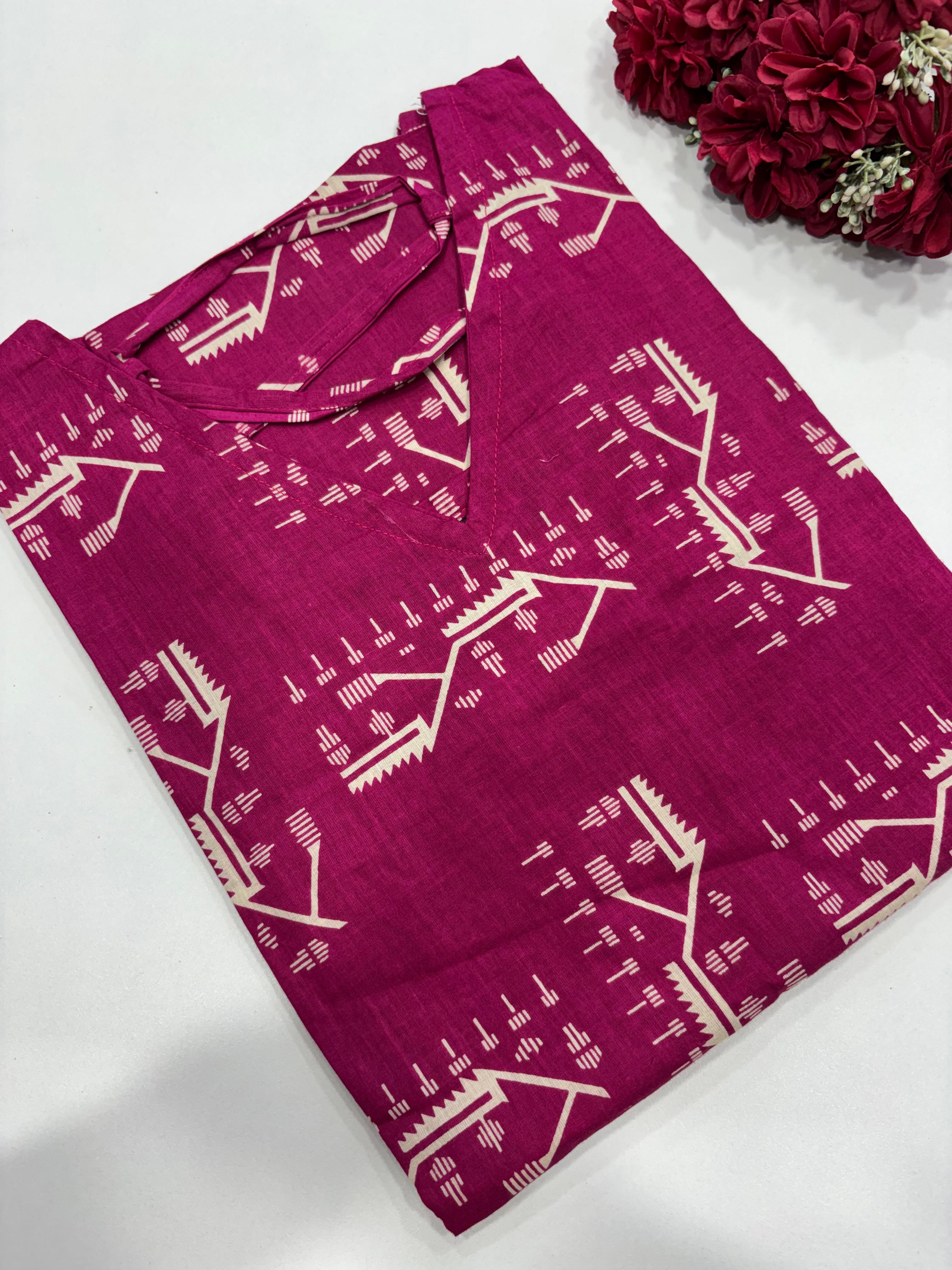 SS7916 Trendy Ethnic Cotton Kurti