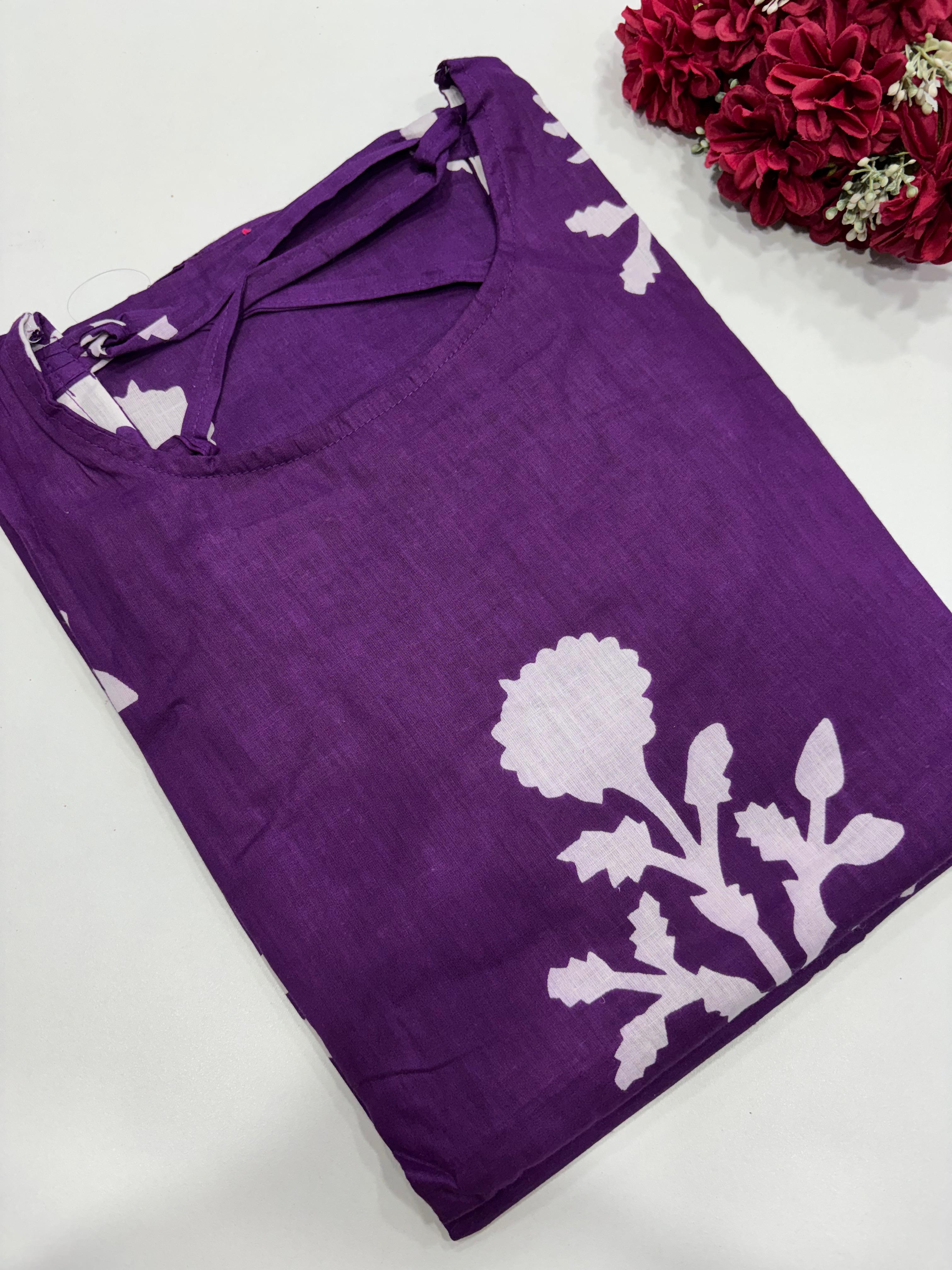 SS7915 Trendy Ethnic Cotton Kurti