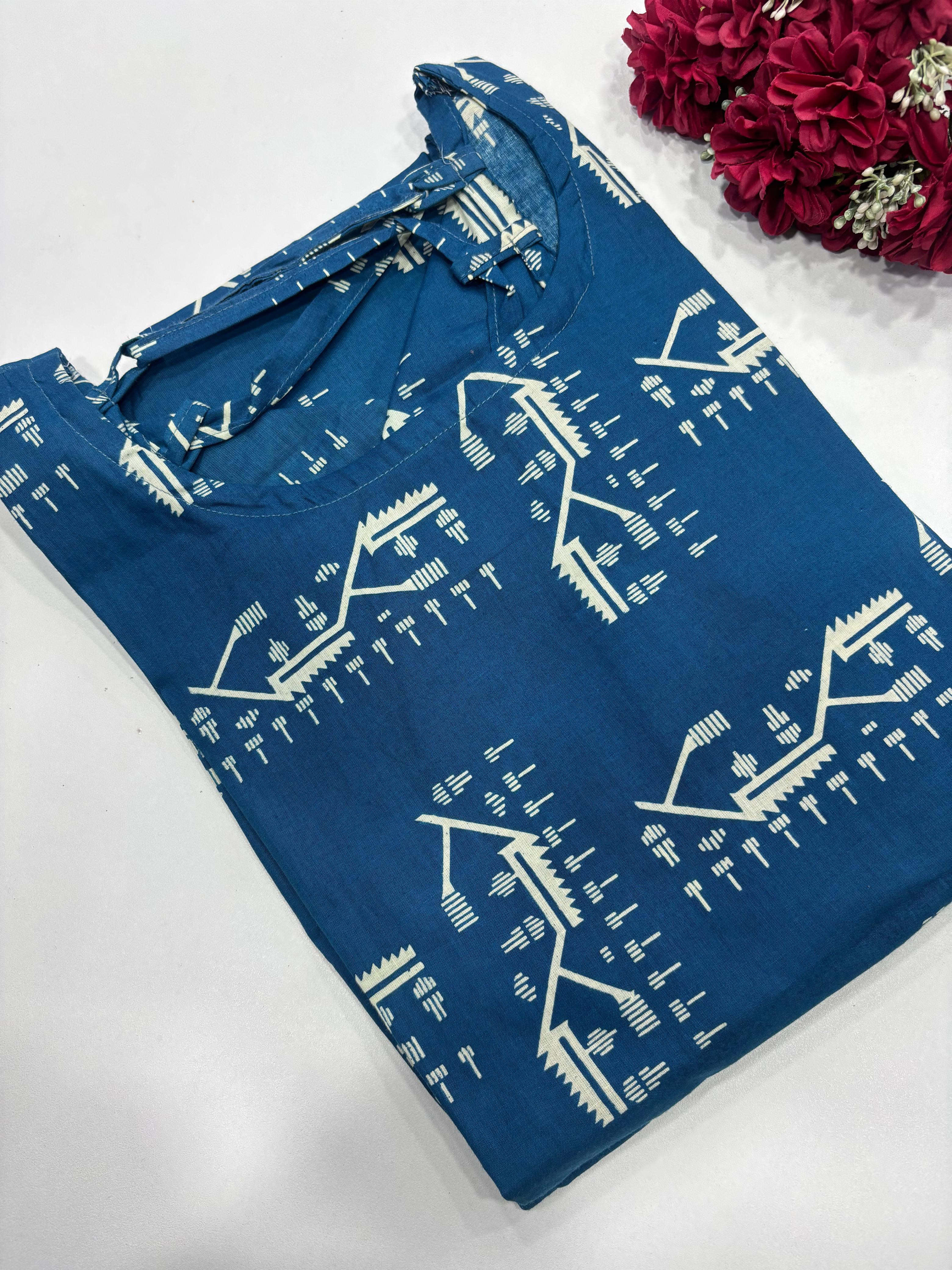 SS7919 Trendy Ethnic Cotton Kurti