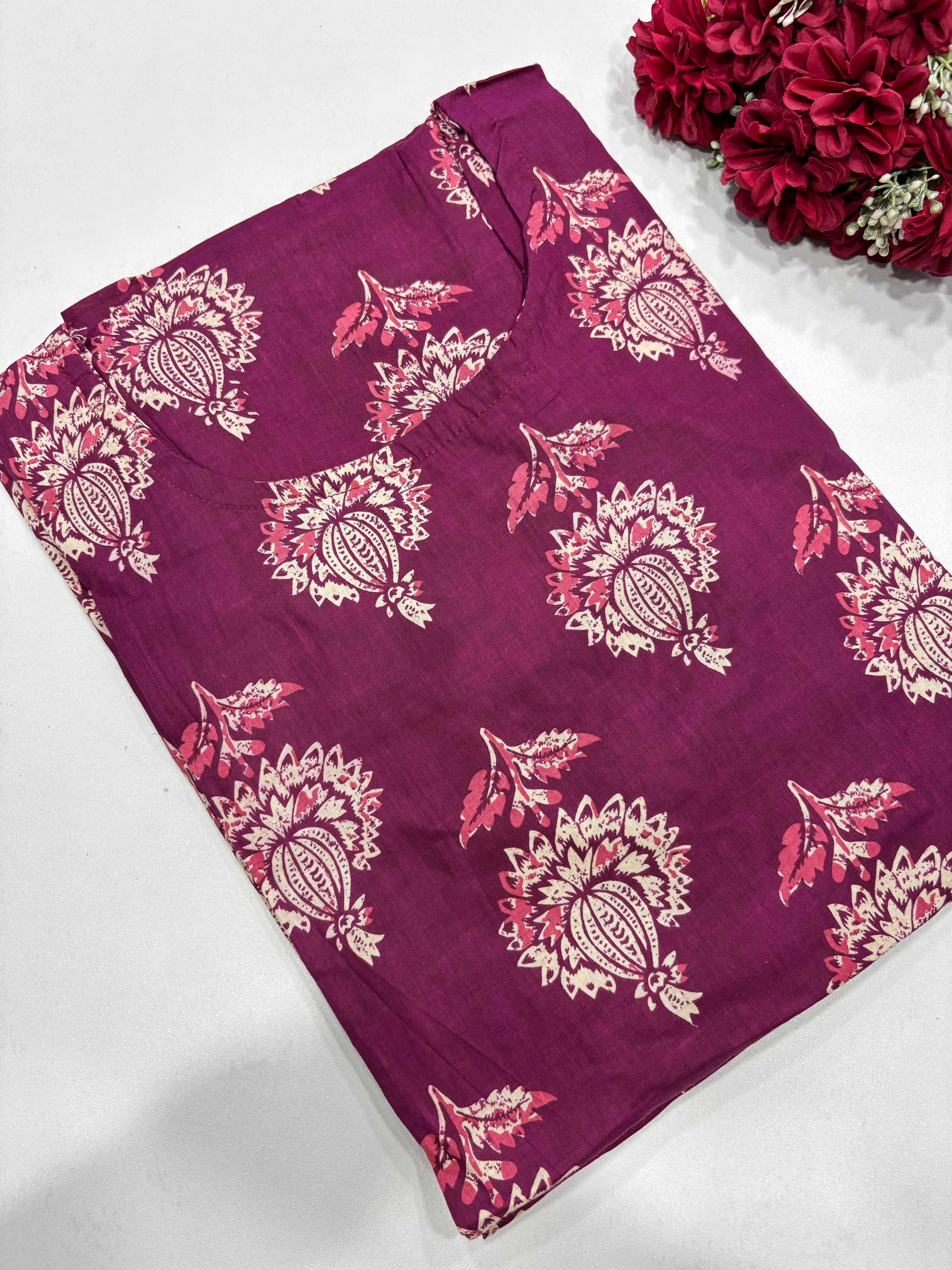 SS7922 Trendy Ethnic Cotton Kurti
