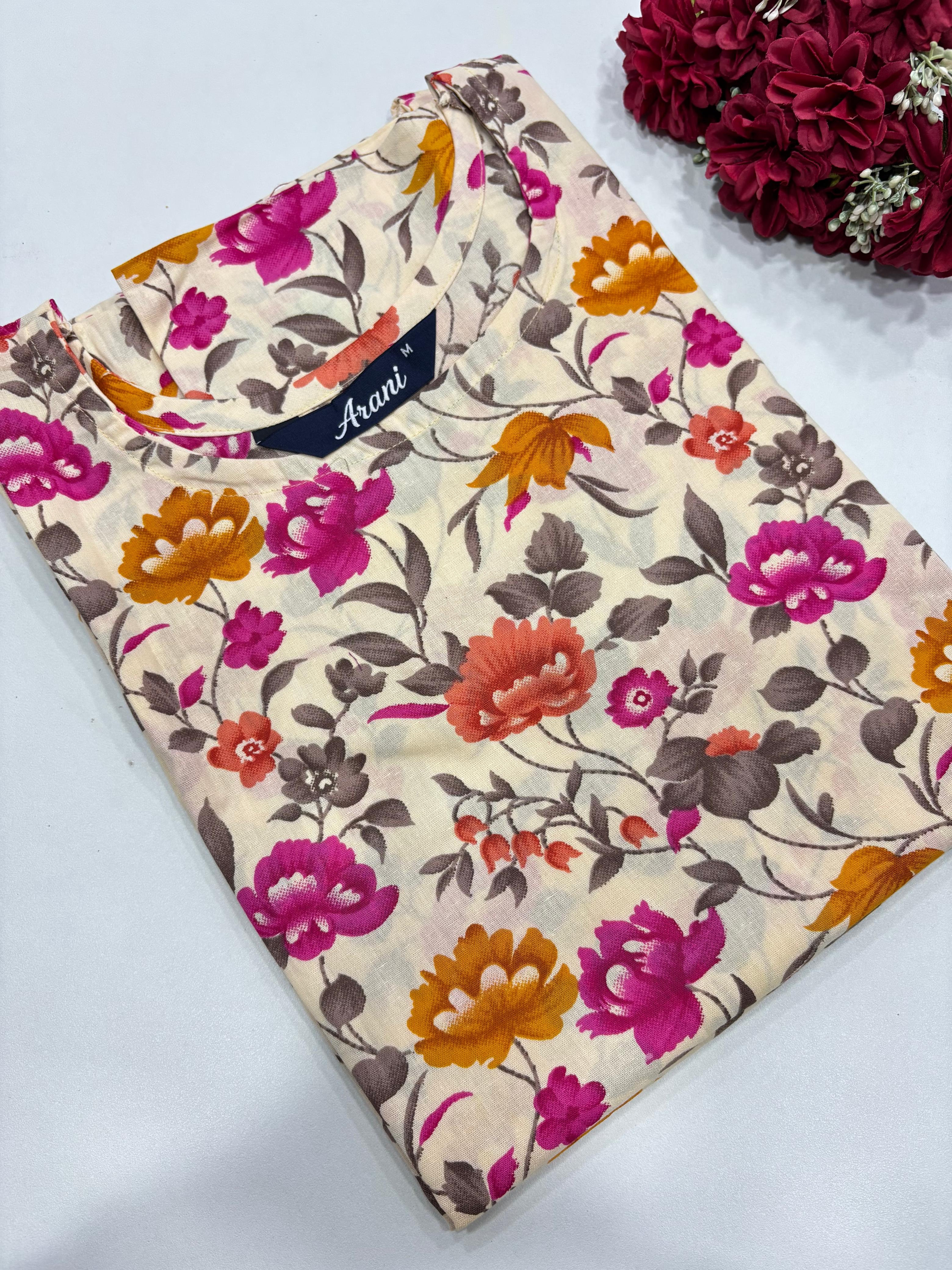 SS7926 Trendy Ethnic Cotton Kurti
