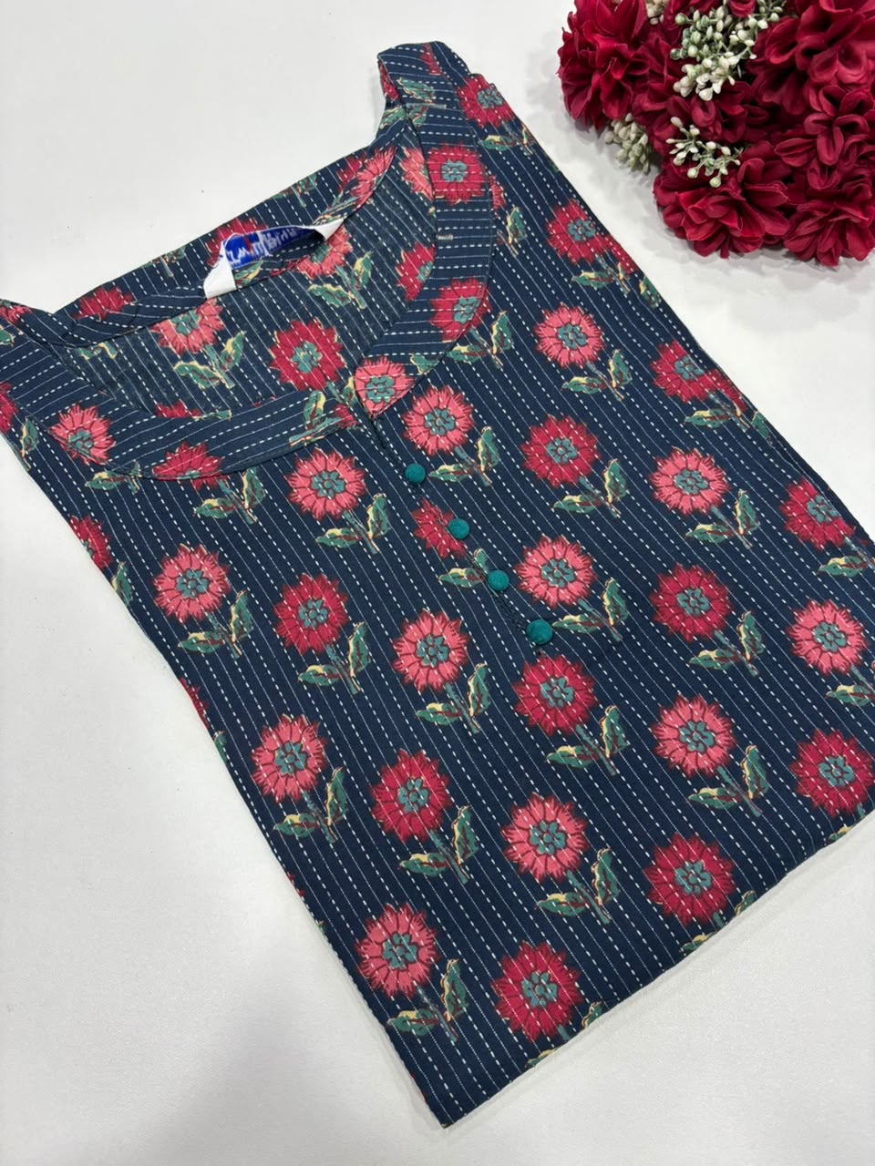 Kantha Stitch Cotton Kurti