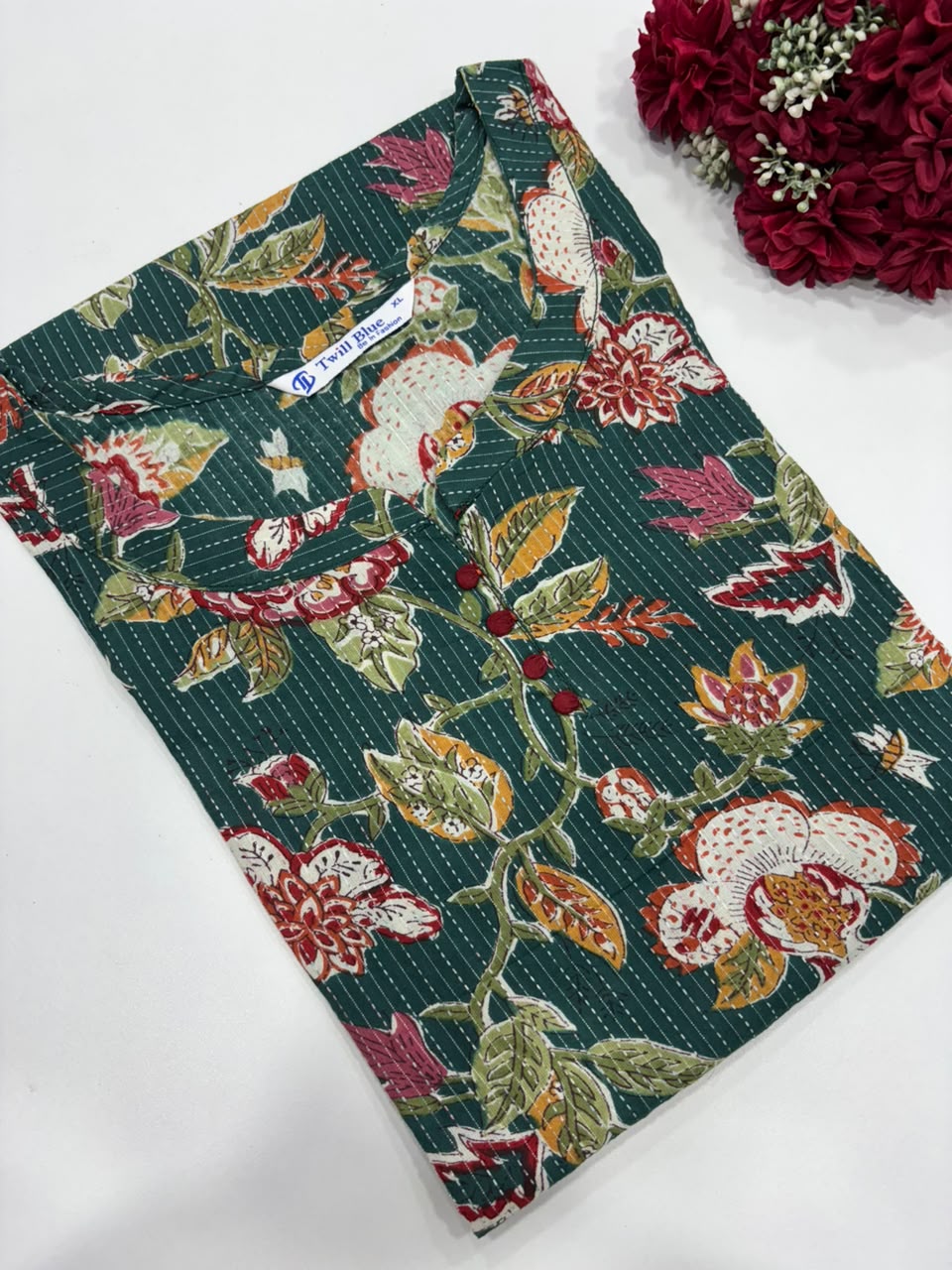 Kantha Stitch Cotton Kurti