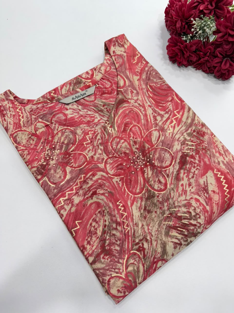 Elegant Roman Silk Kurti