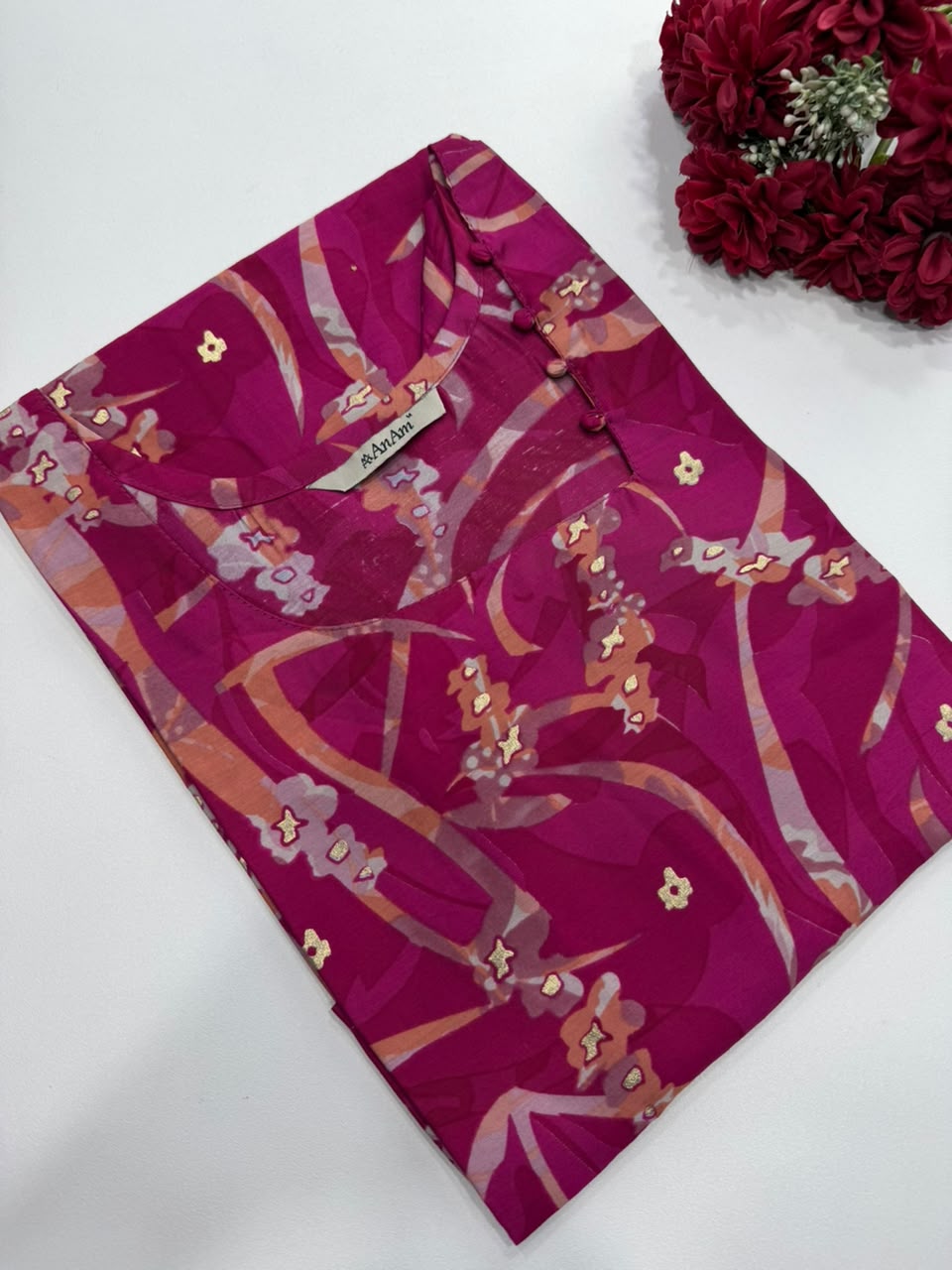 Elegant Roman Silk Kurti