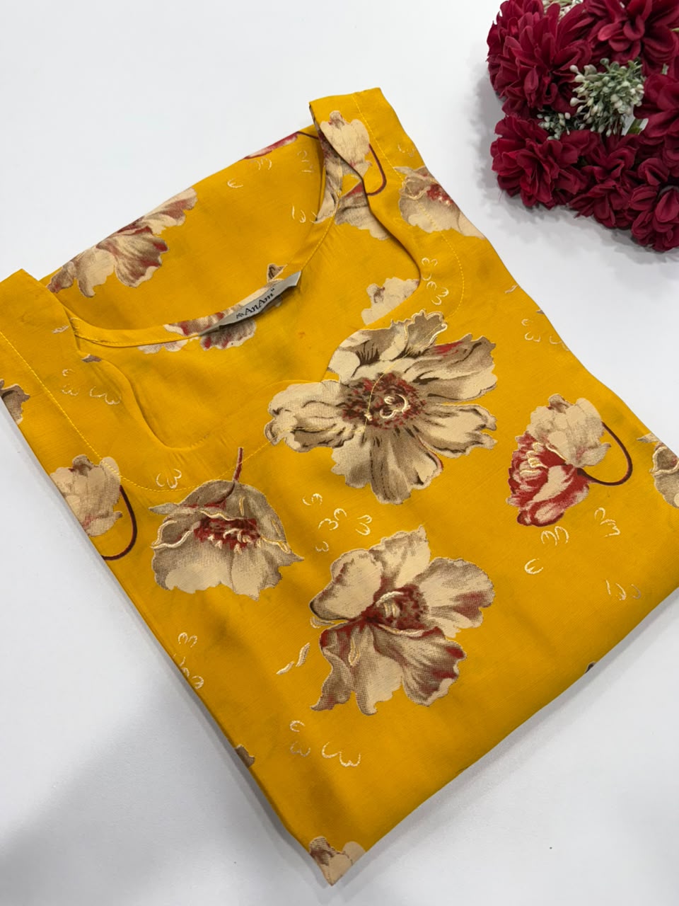 Elegant Roman Silk Kurti