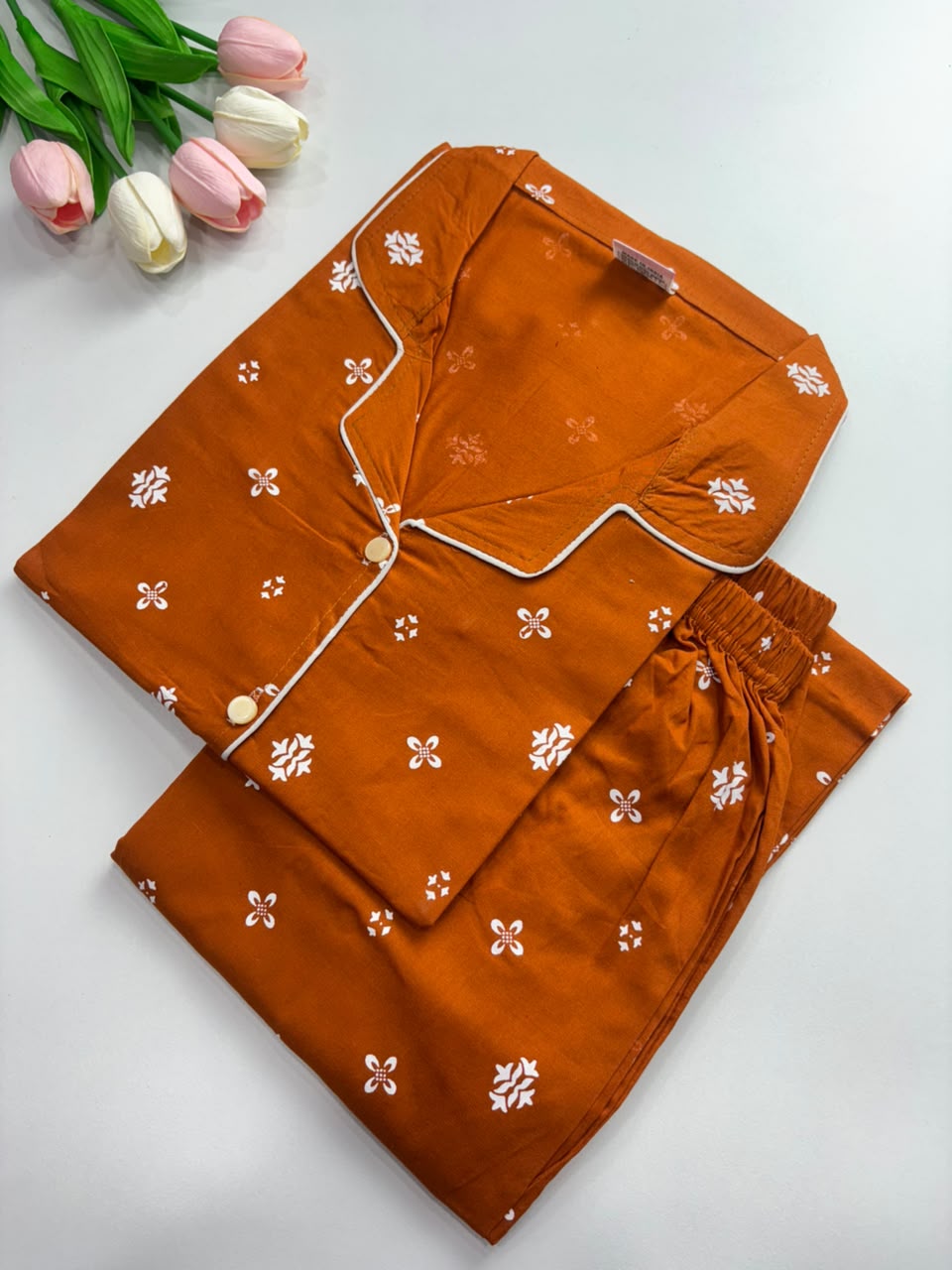SS7979 Women’s Cotton Shirt and Pajama Set