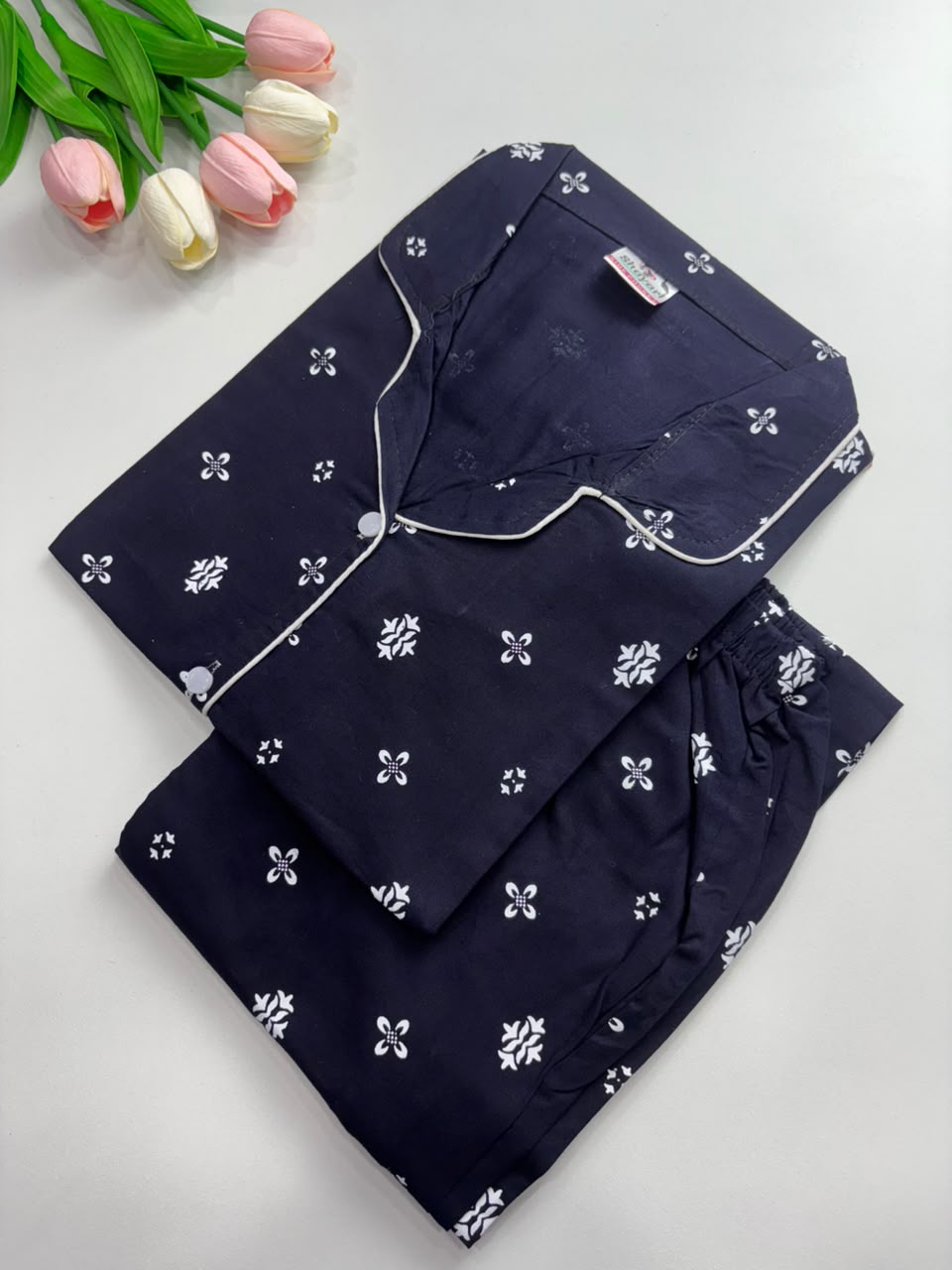 SS7978 Women’s Cotton Shirt and Pajama Set