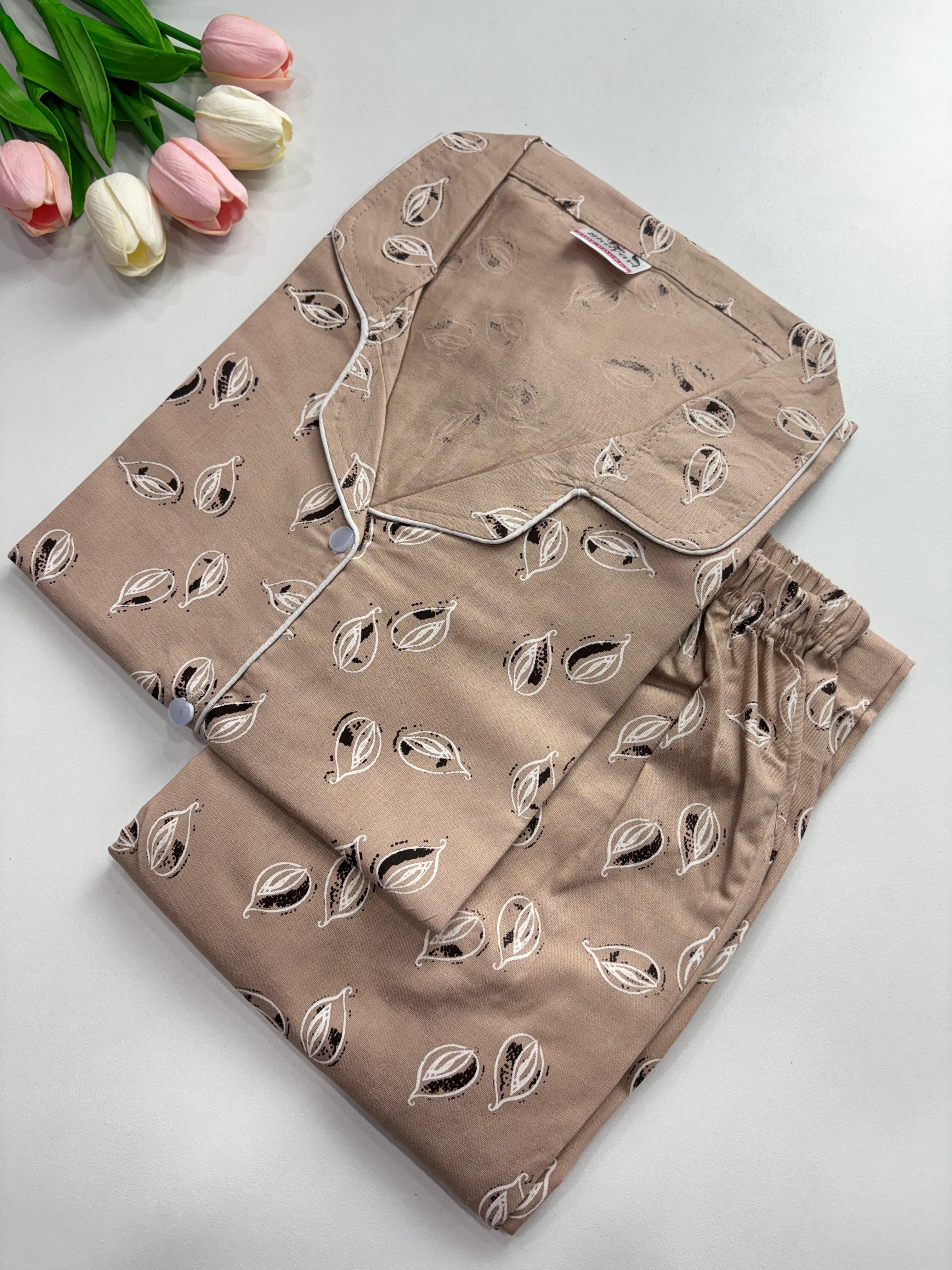 SS7988 Women’s Cotton Shirt and Pajama Set