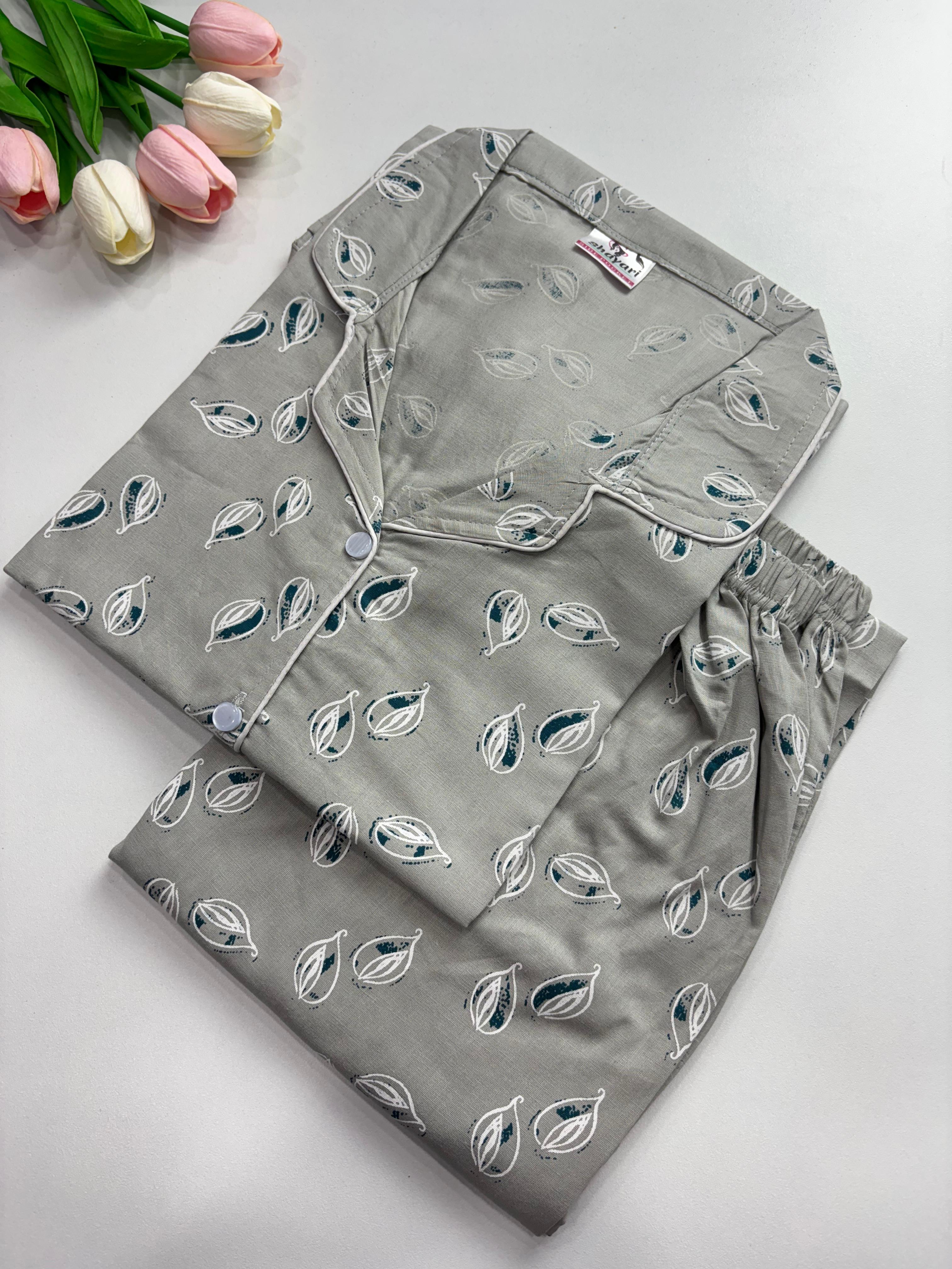 SS7985 Women’s Cotton Shirt and Pajama Set