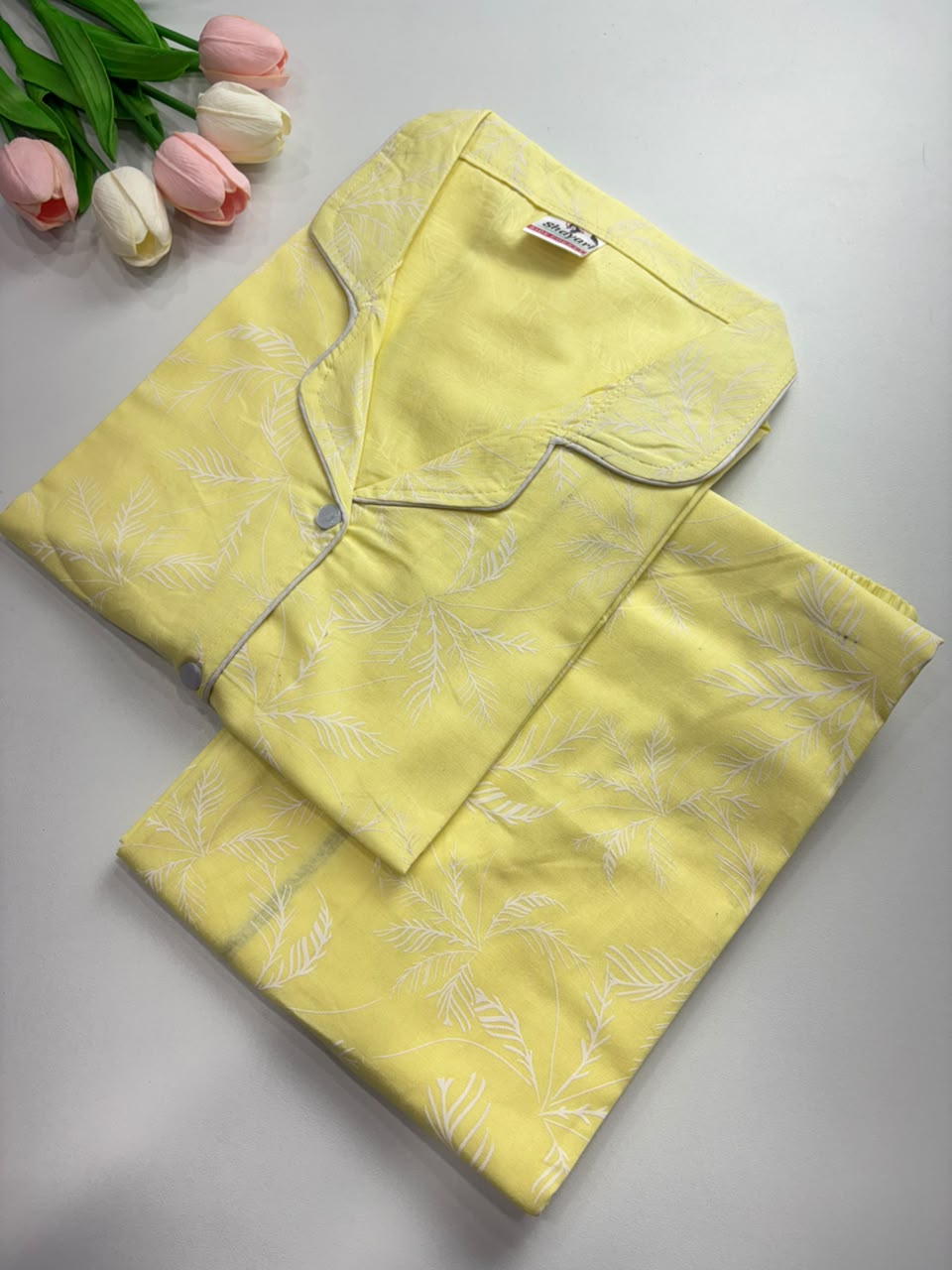 SS7992 Women’s Cotton Shirt and Pajama Set