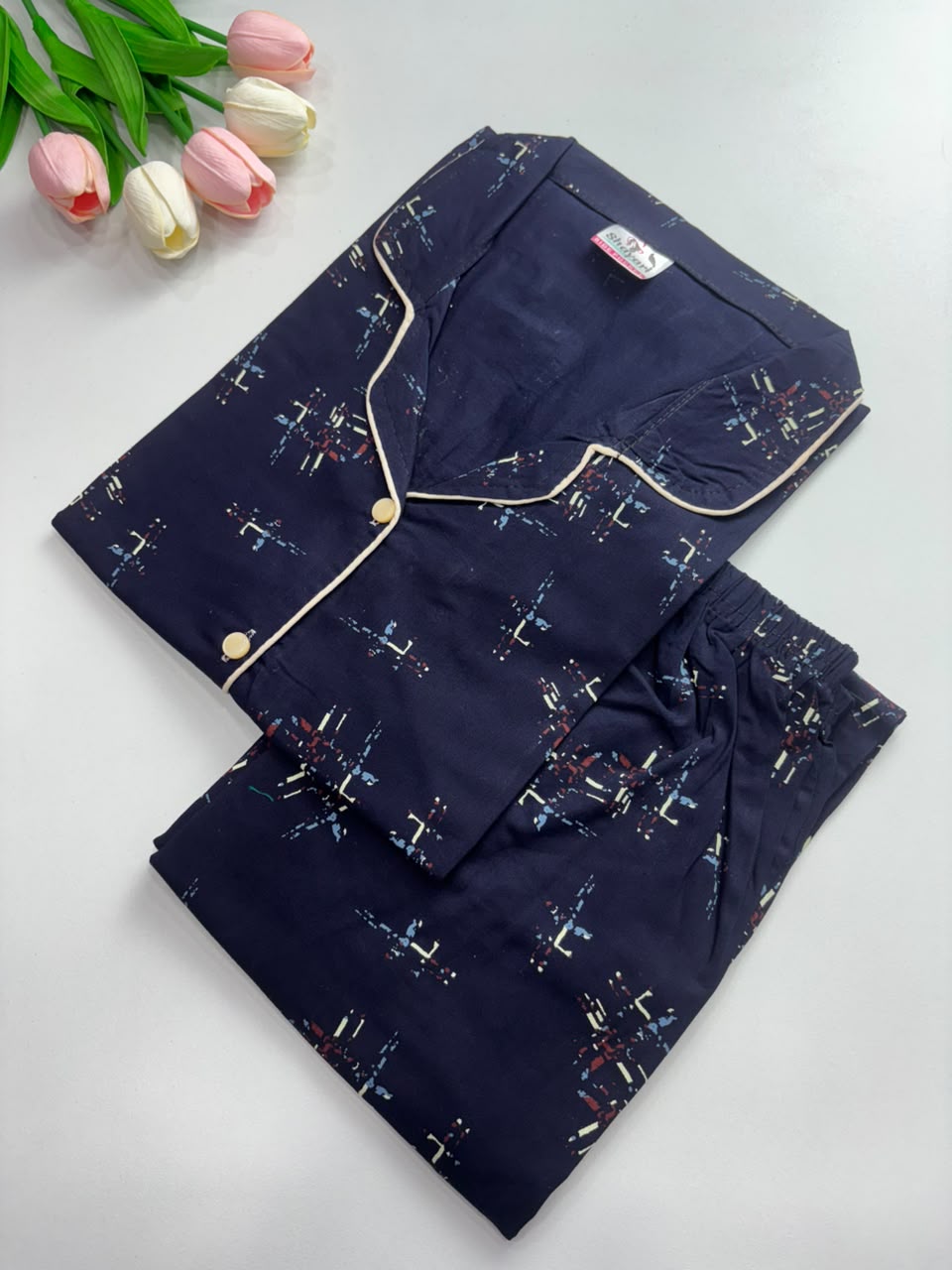 SS8000 Women’s Cotton Shirt and Pajama Set