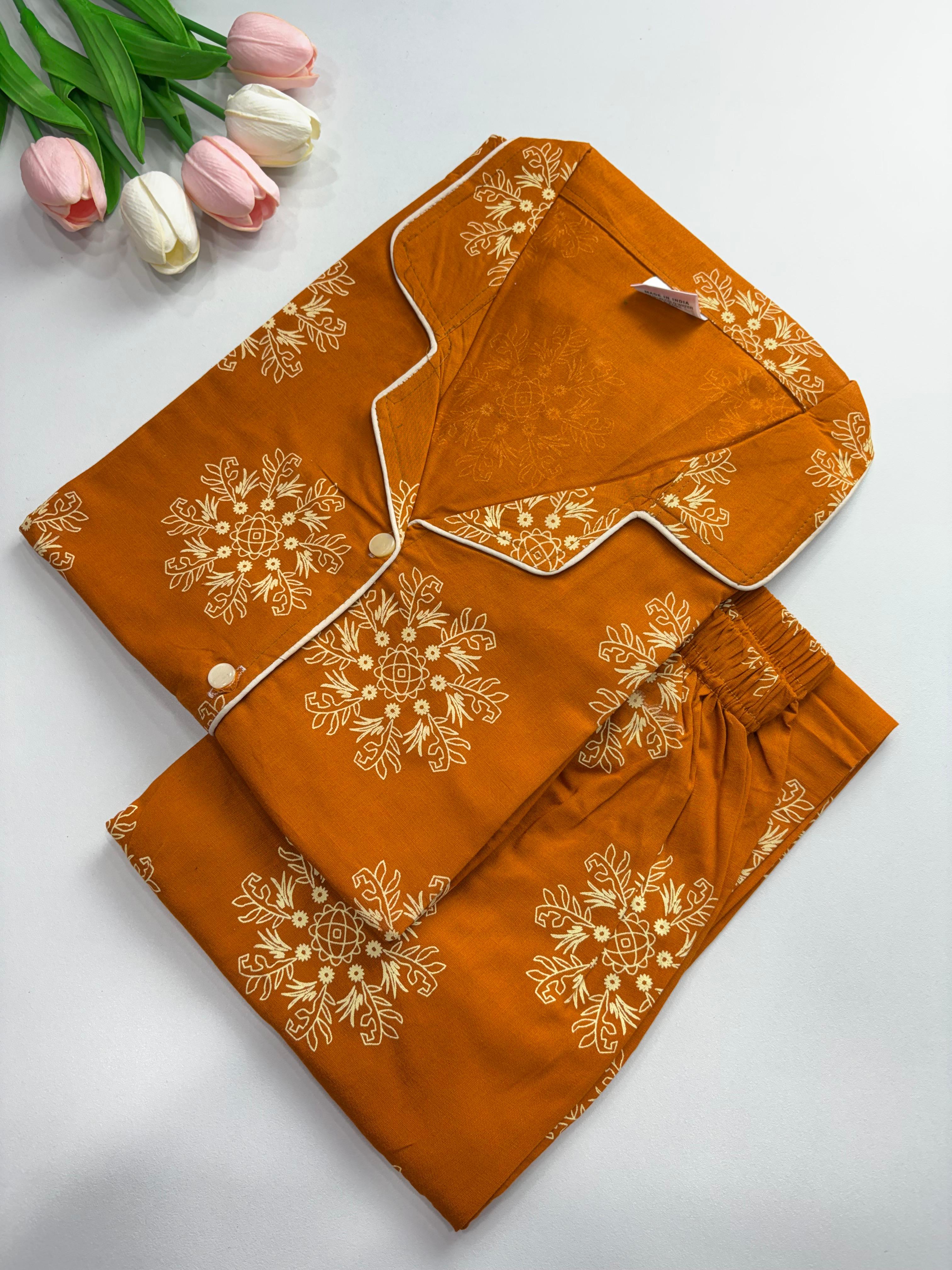 SS7957 Women’s Cotton Shirt and Pajama Set