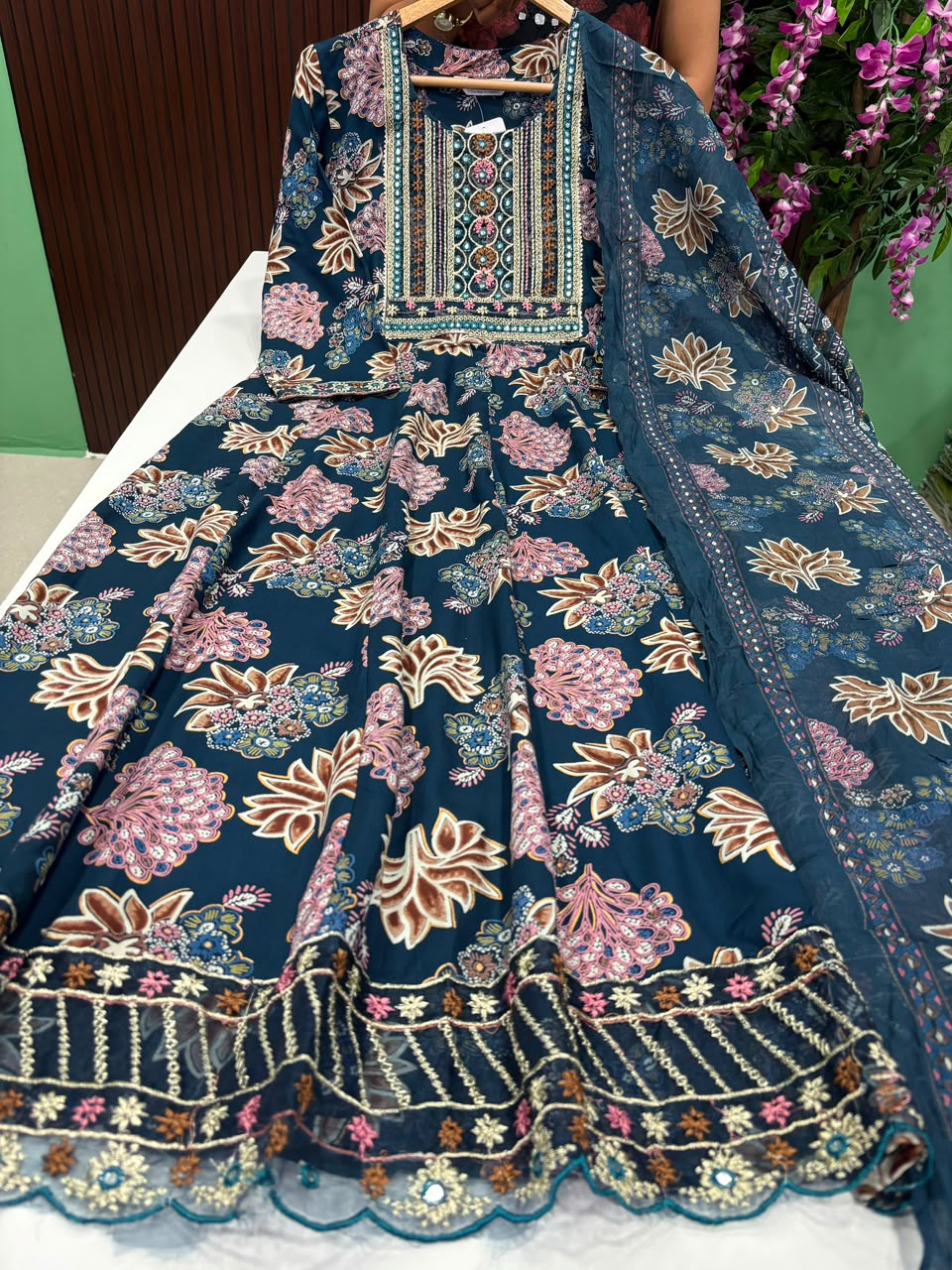SS8008 Full Length Anarkali with Dupatta Set