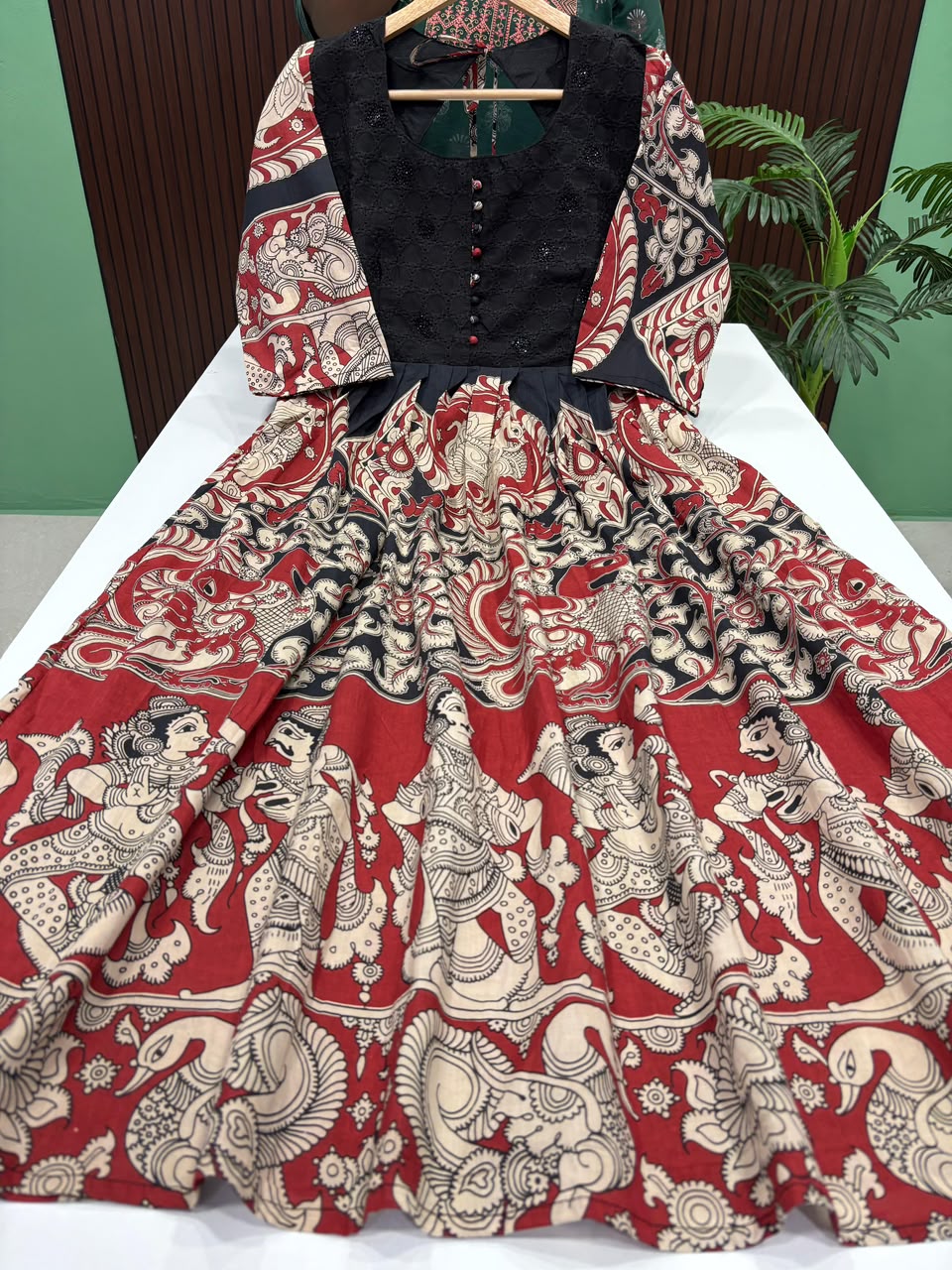 SS8019 Kalamkari Printed Maxi