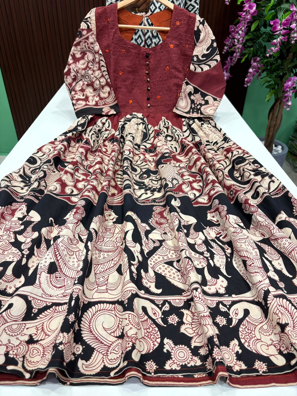 SS8020 Kalamkari Printed Maxi