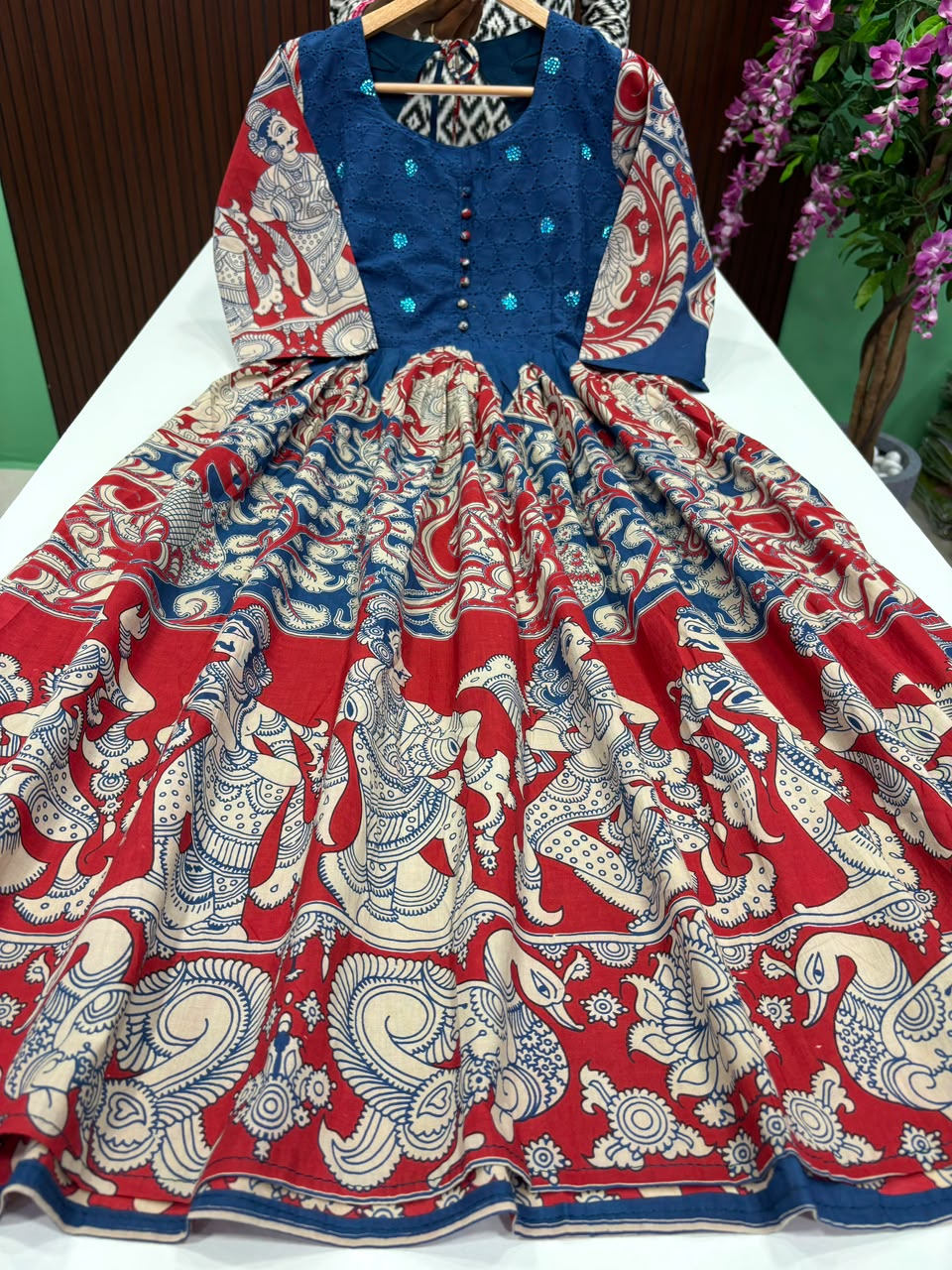 SS8018 Kalamkari Printed Maxi