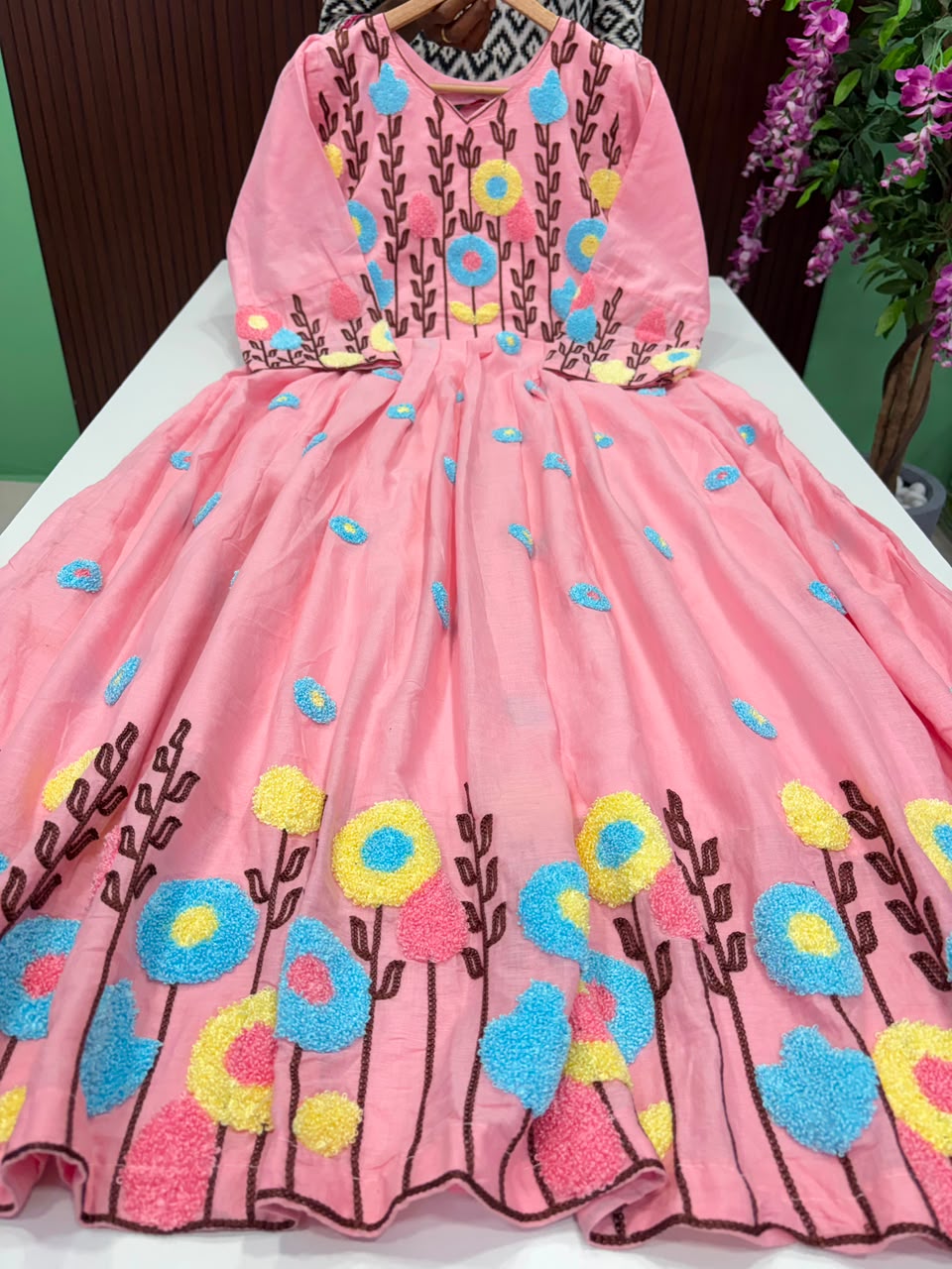 SS8023 Mul Cotton Flared Maxi