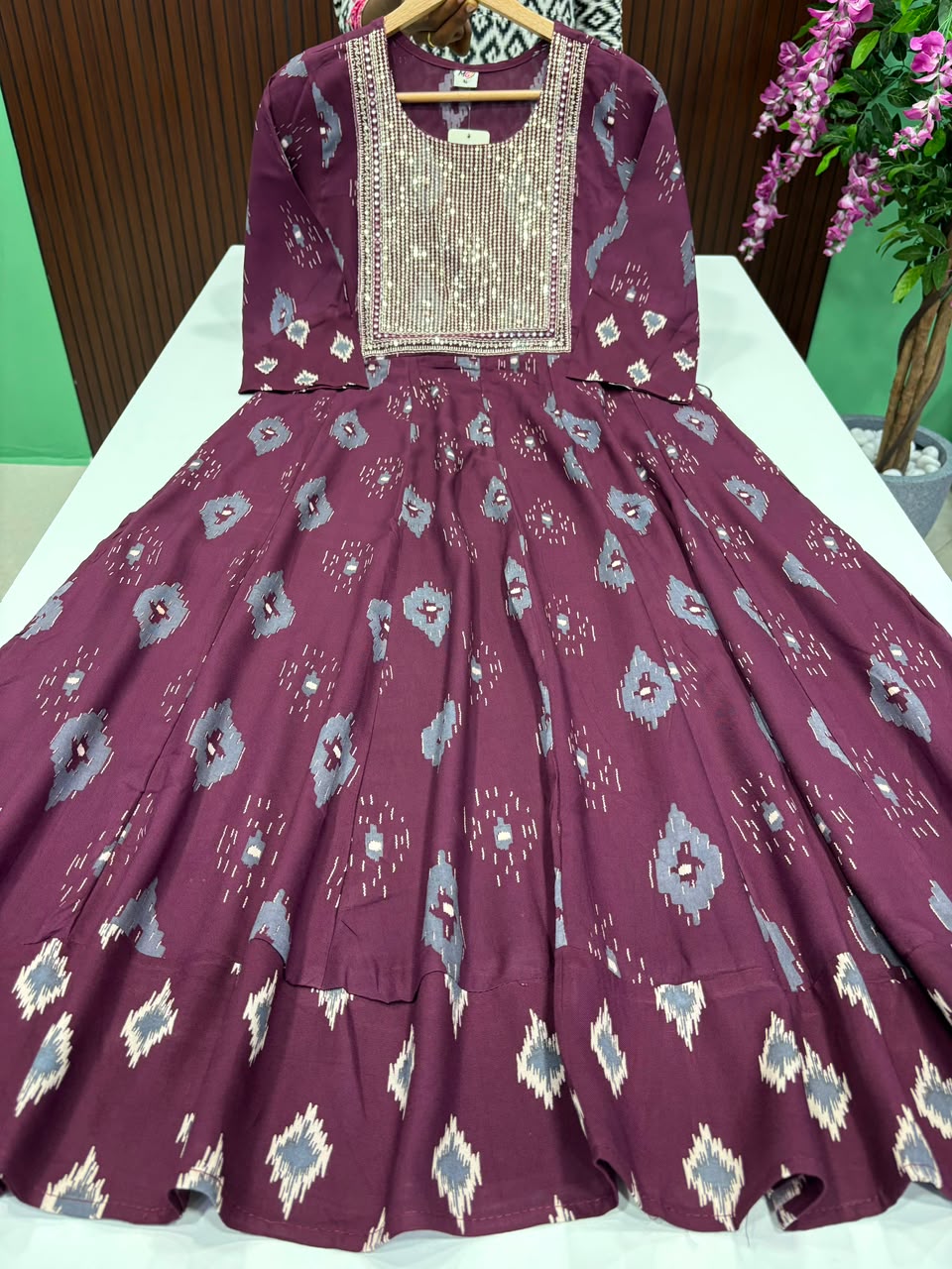 SS8040 Full Length Flared Anarkali