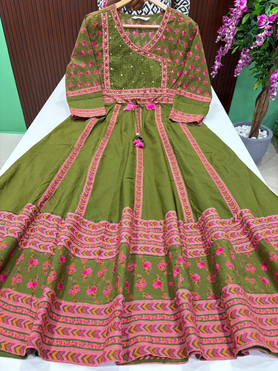 SS8045 Full Length Cotton Anarkali