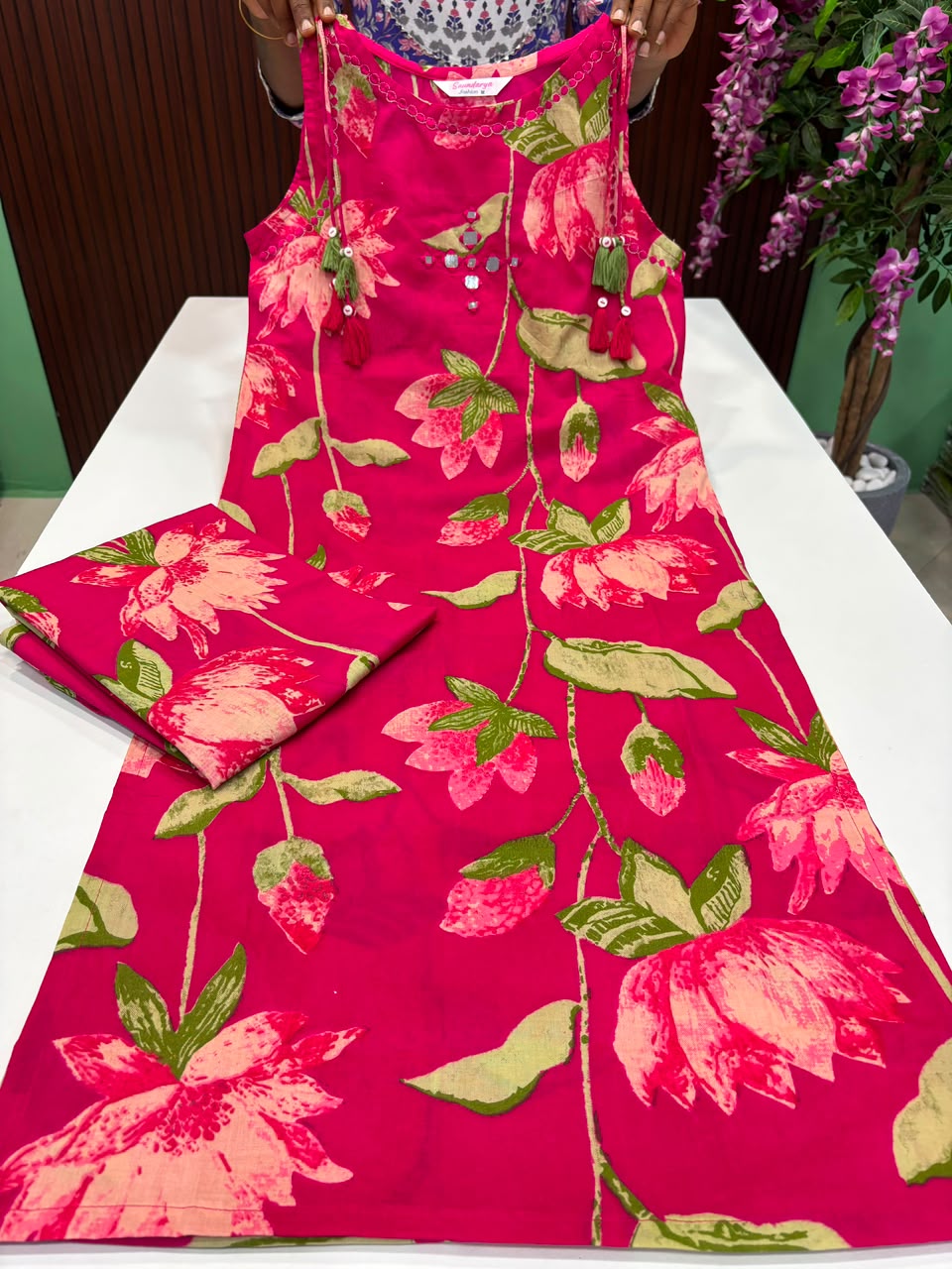 SS8273 Trendy Cotton Co-ord Set - PINK