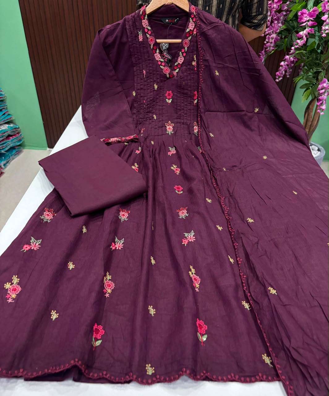 SS8279 Premium mul Cotton Anarkali Suit