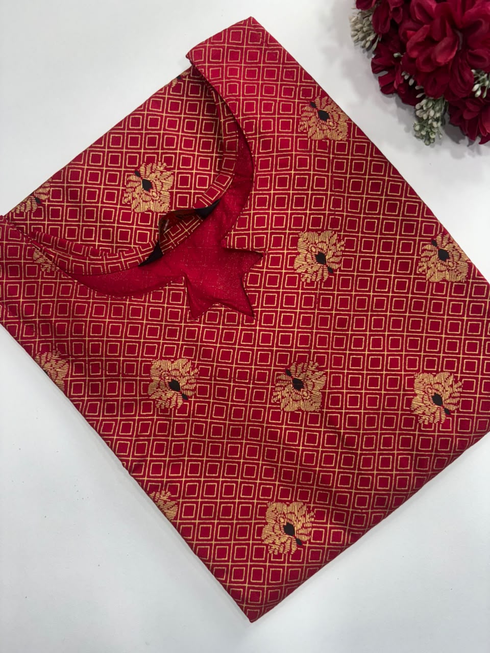 Silk Printed Side Open Kurti