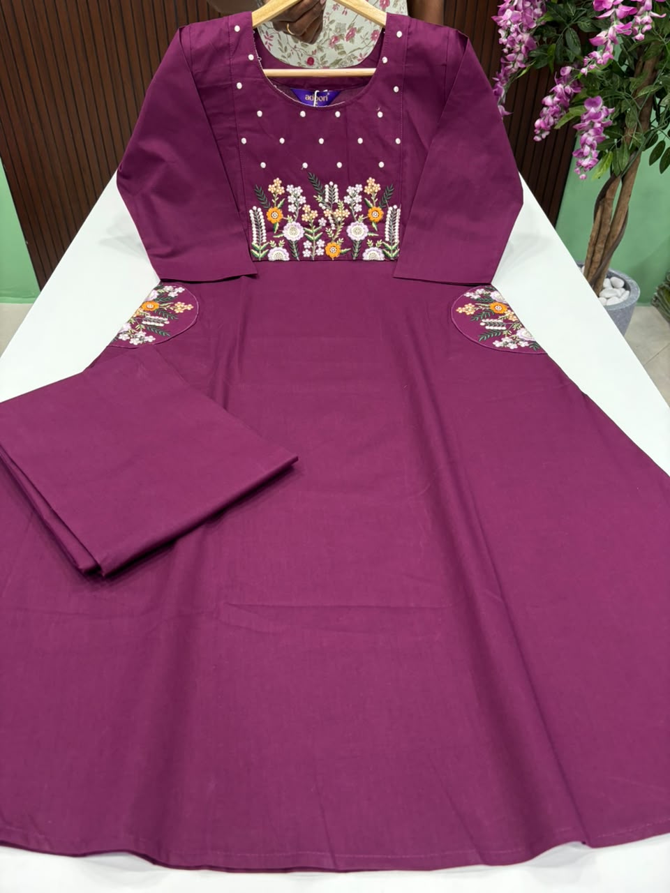 SS8323 Trendy Embroidered Cotton Co-ord Set