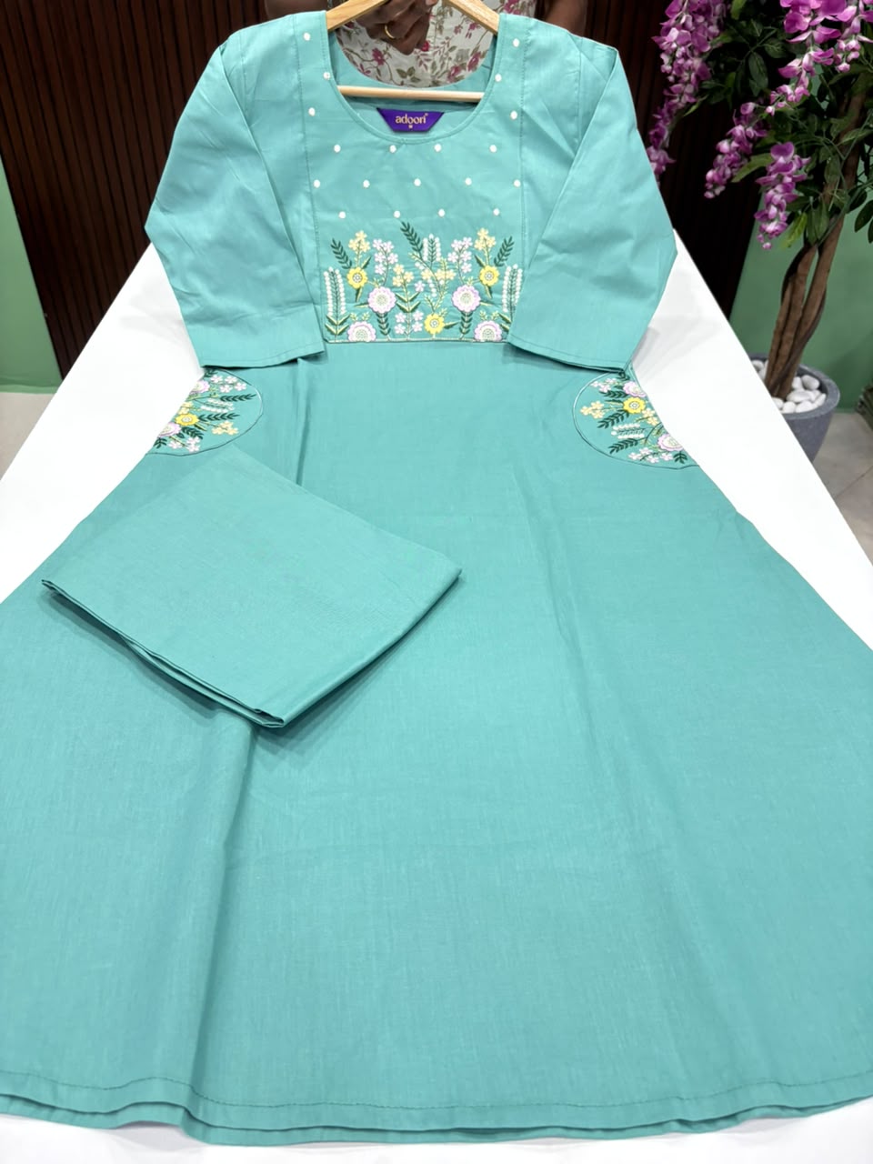 SS8319 Trendy Embroidered Cotton Co-ord Set