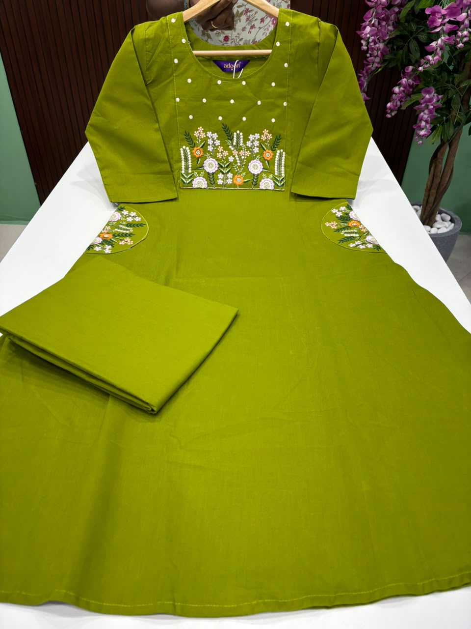 SS8321 Trendy Embroidered Cotton Co-ord Set