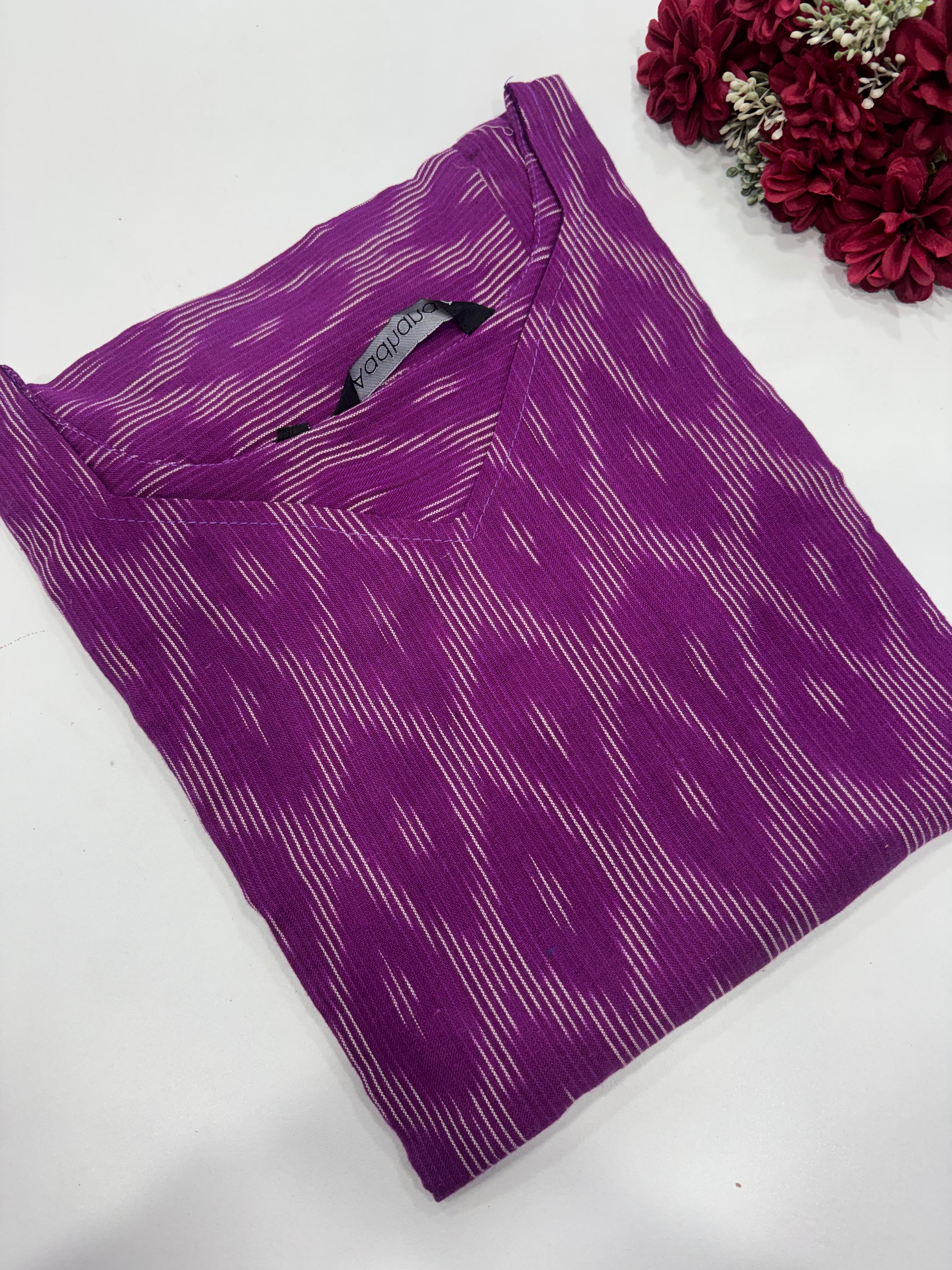 Ikkat Cotton Kurti