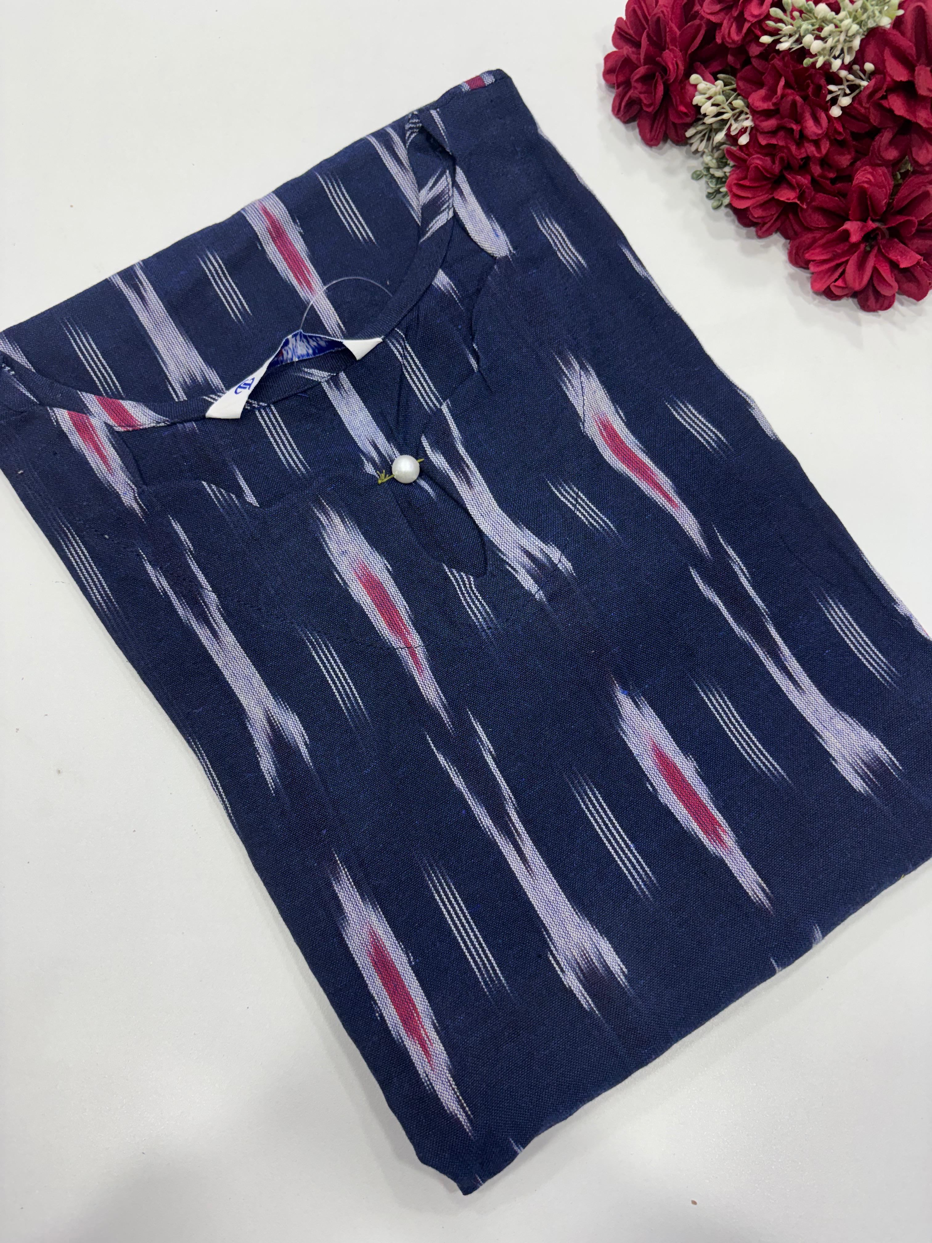 Ikkat Cotton Kurti