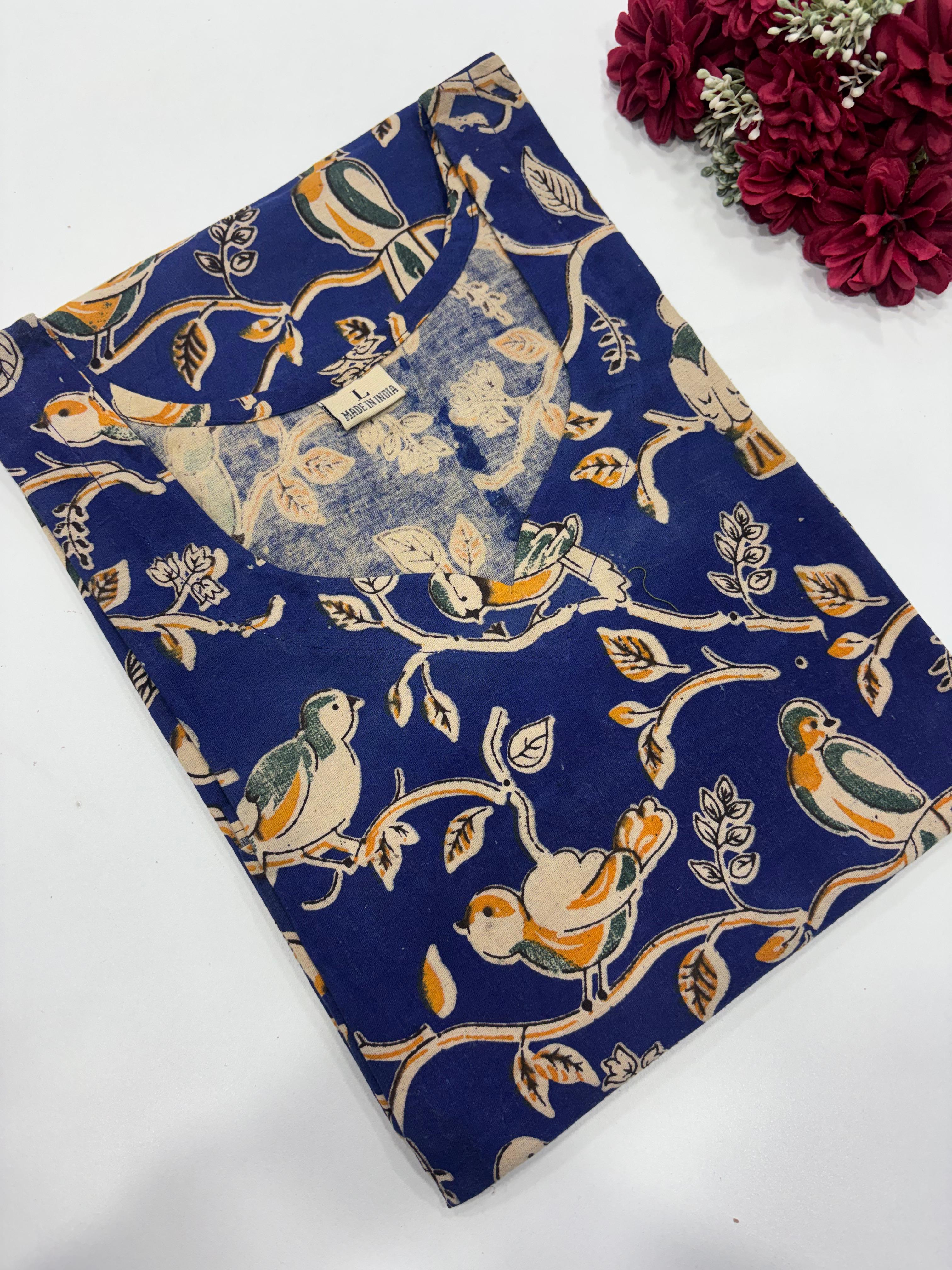 Kalamkari Printed Cotton Kurti
