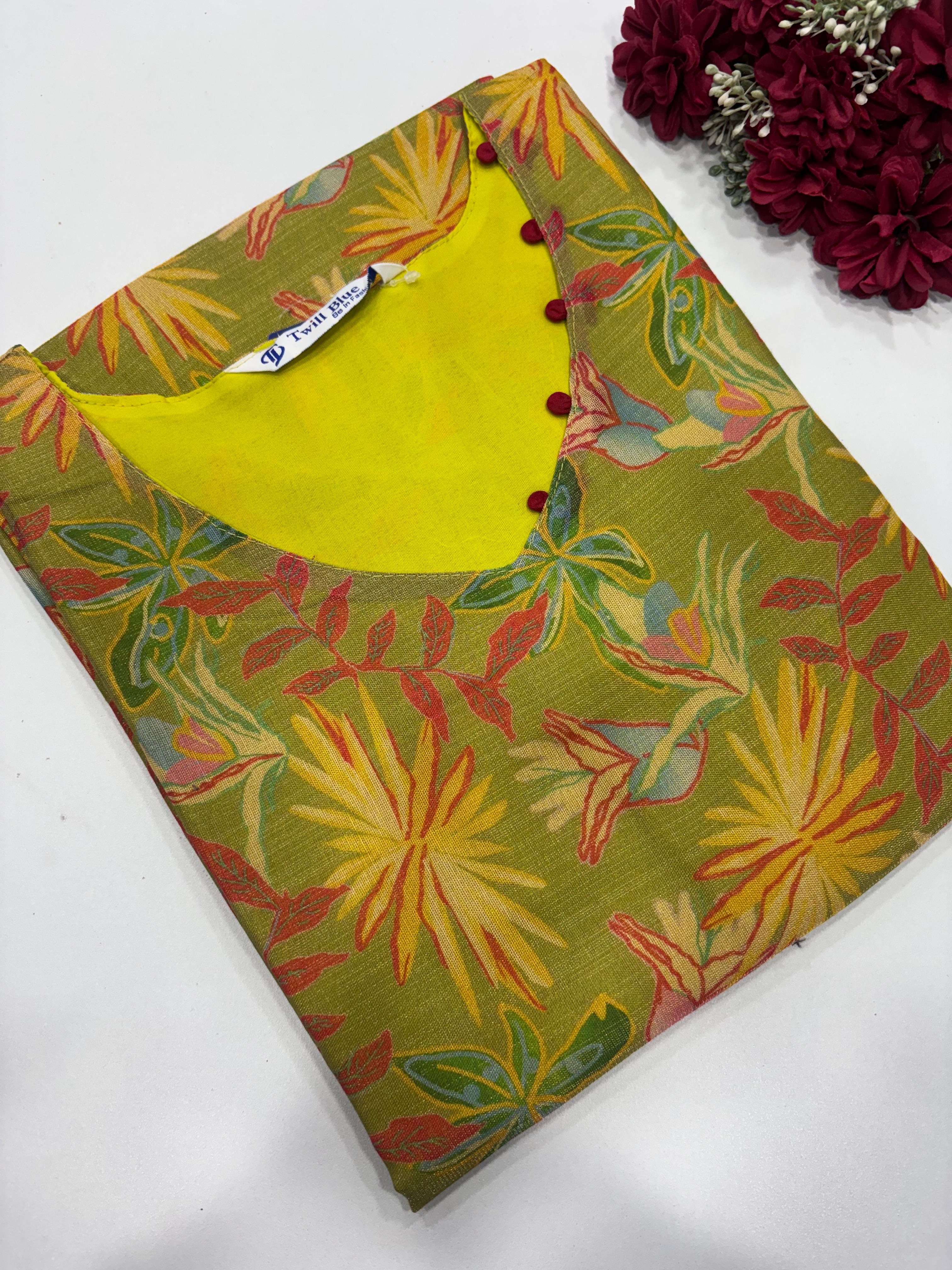 Premium Tissue Silk Kurti